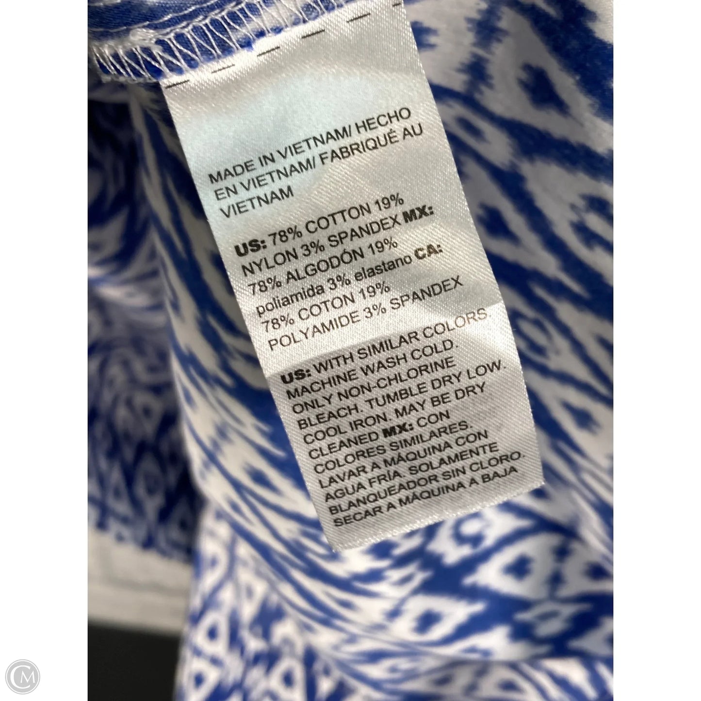 Dress Casual Midi By Chicos In Blue, Size: M