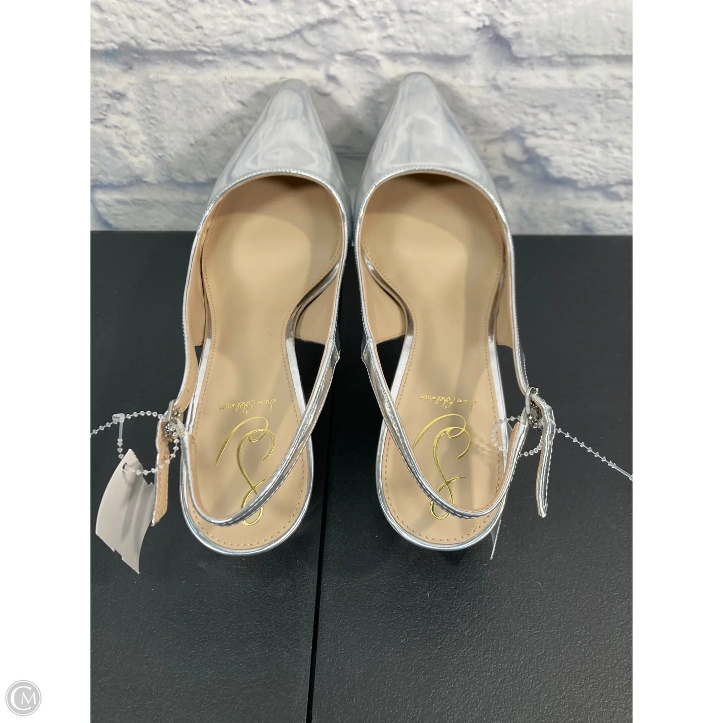 Shoes Heels Kitten By Sam Edelman In Silver, Size: 11