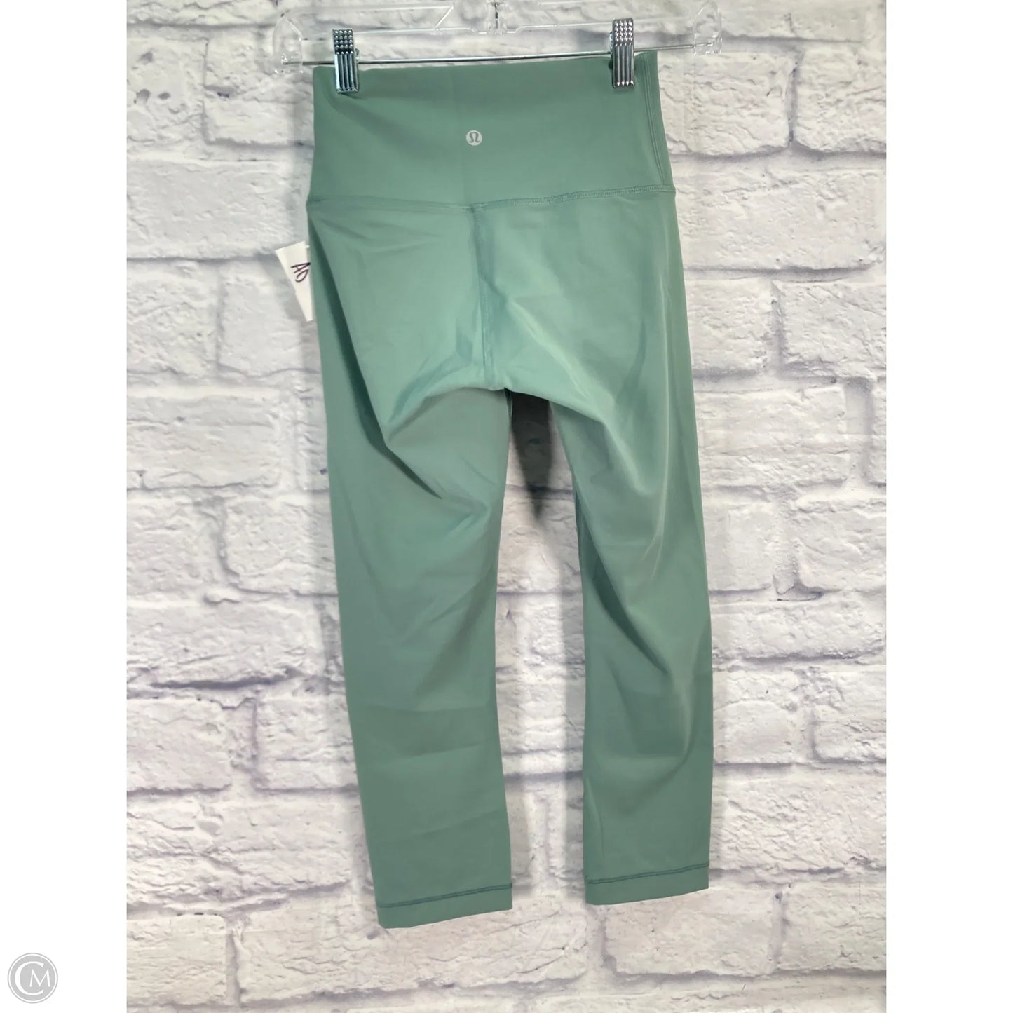 Athletic Capris By Lululemon In Green, Size: 4