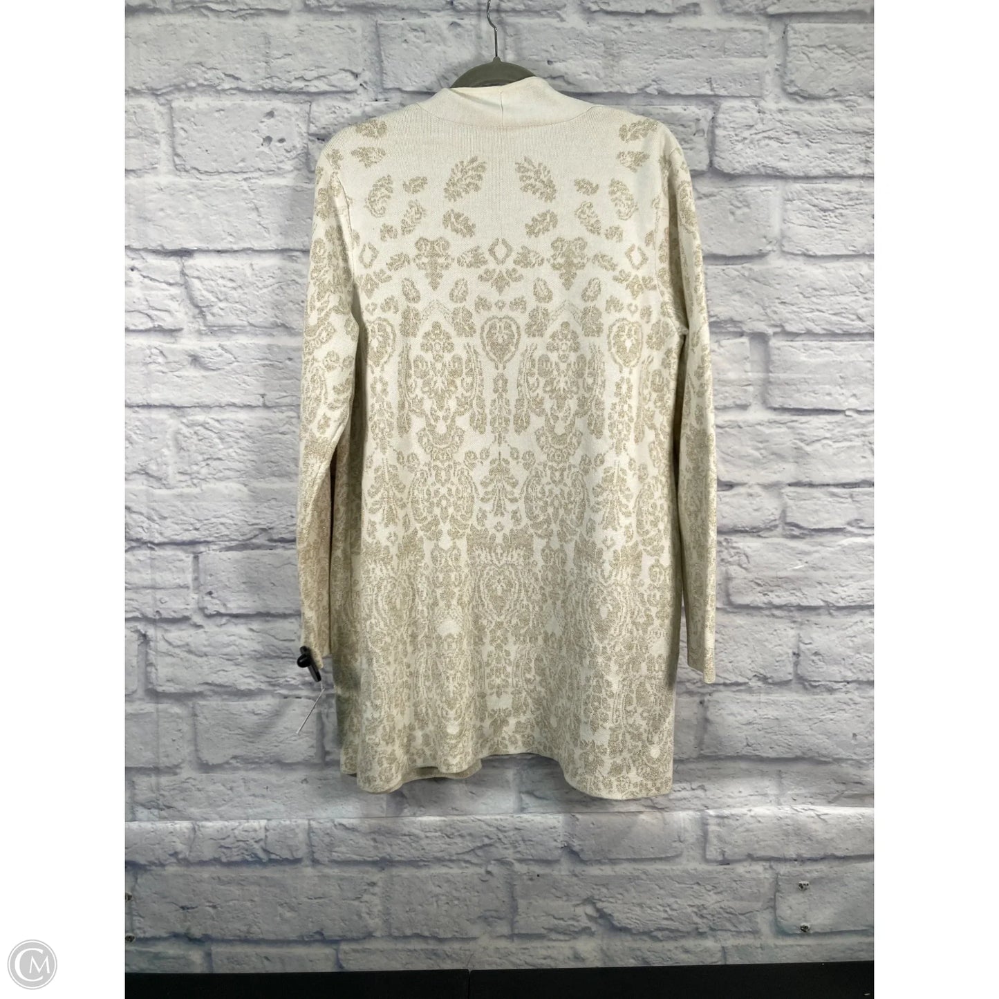 Sweater Cardigan By Chicos In Cream, Size: L