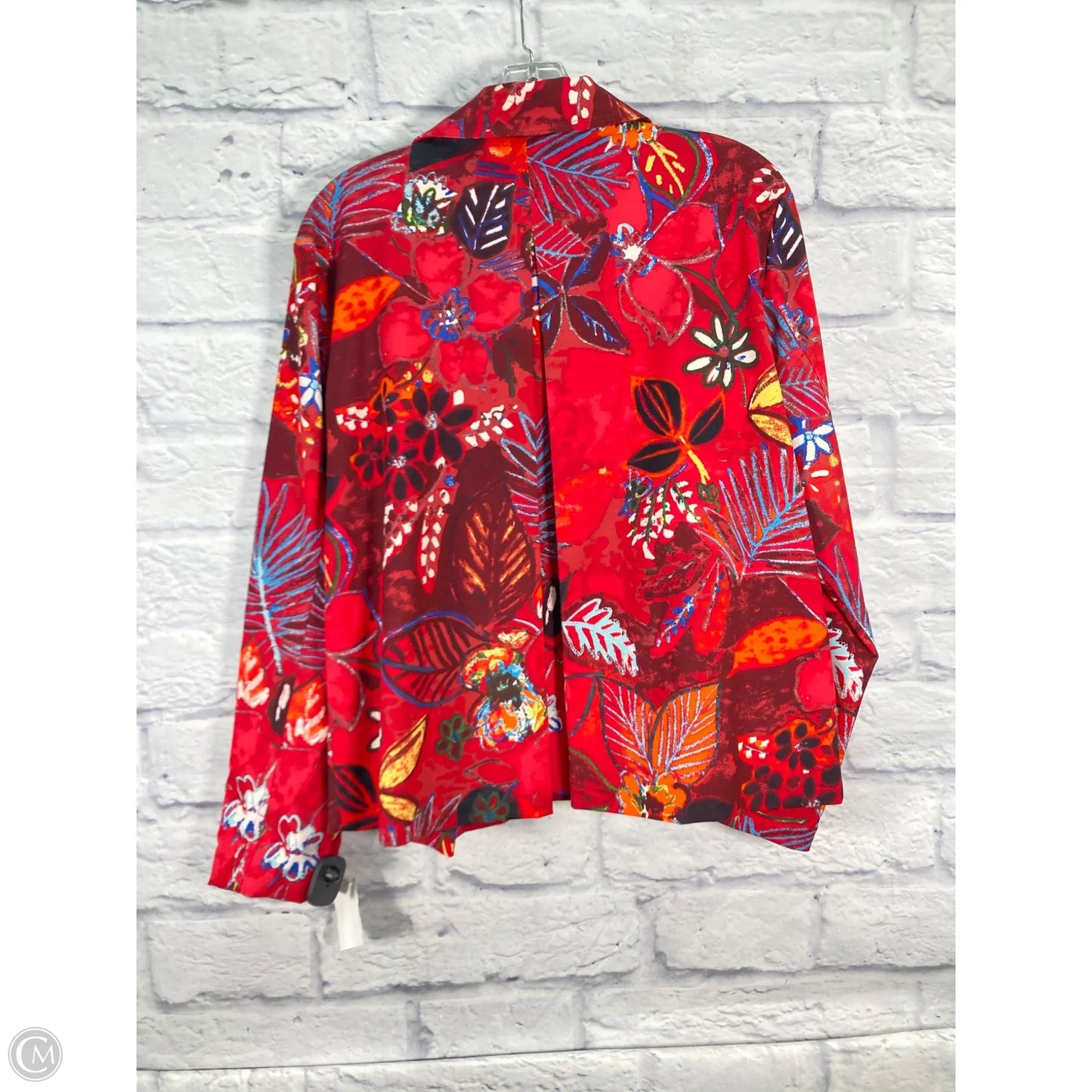 Blazer By Chicos In Red, Size: L