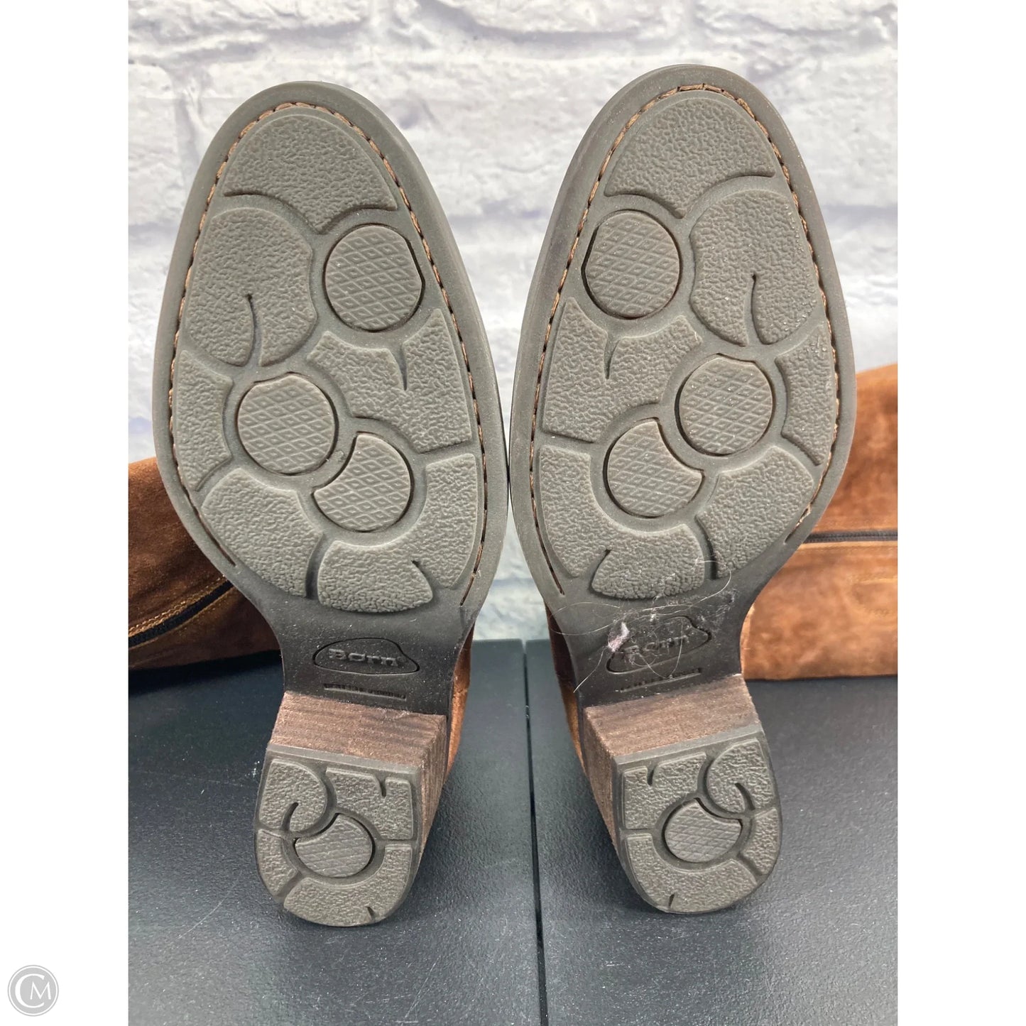 Boots Mid-calf Heels By Born In Brown, Size: 8.5
