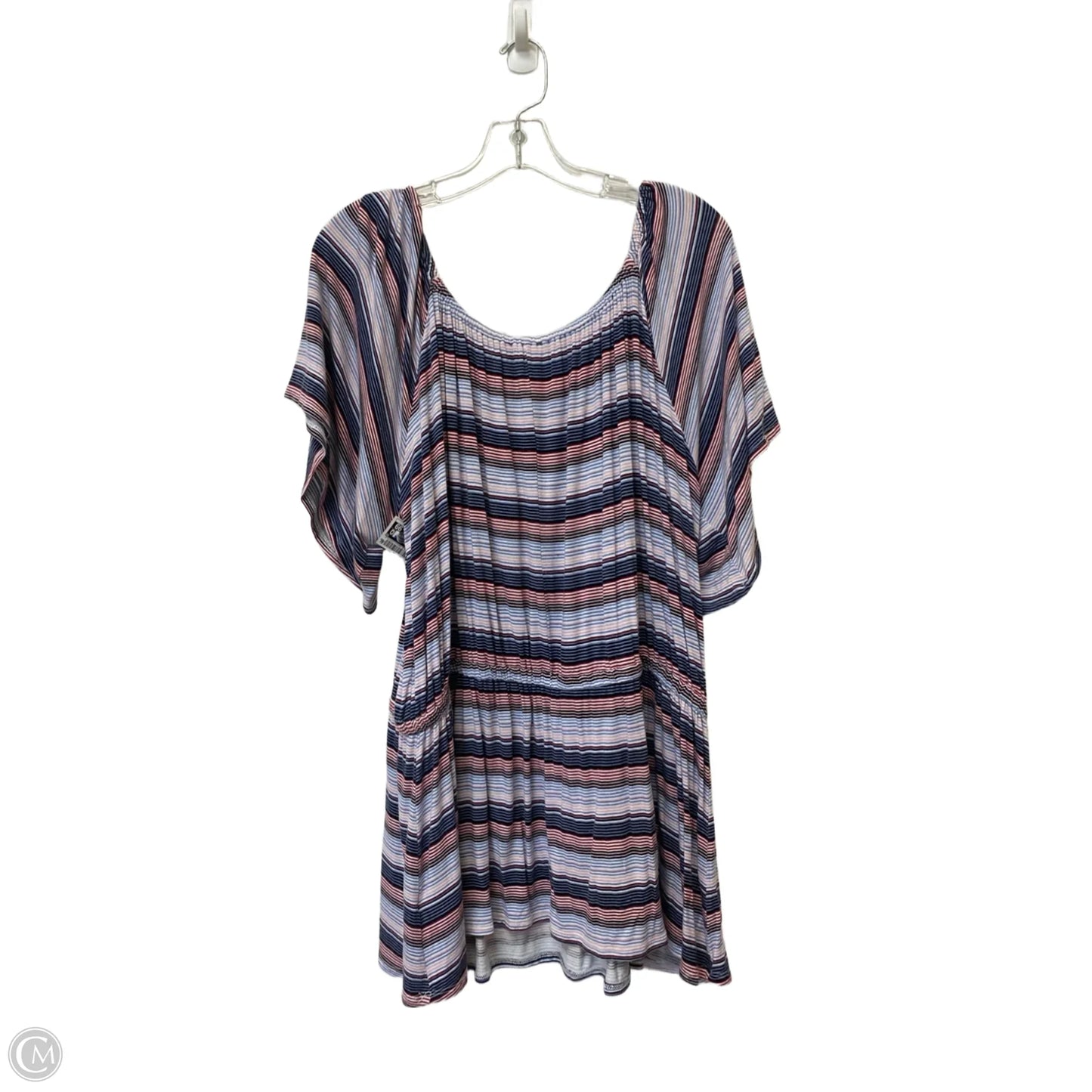 Top Short Sleeve By Lane Bryant In Striped Pattern, Size: 2x