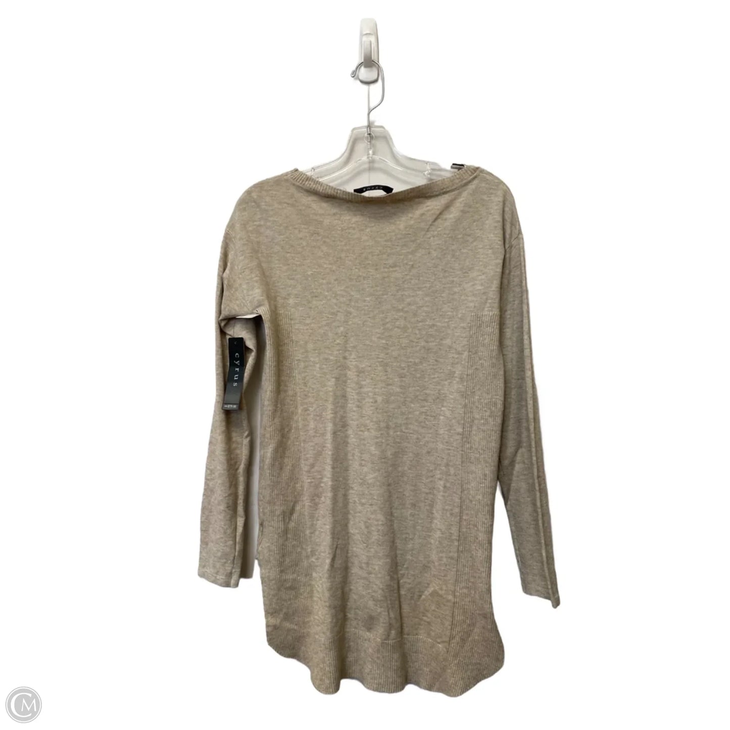 Top Long Sleeve By Cyrus In Tan, Size: Xs