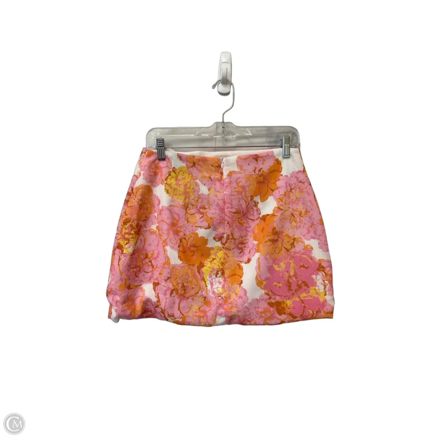 Skirt Mini & Short By Fore In Orange & Pink, Size: M