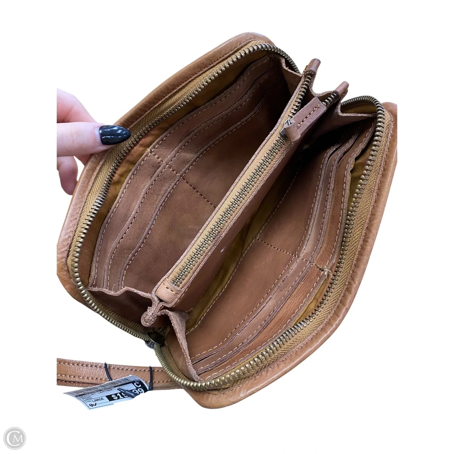 Wristlet Leather By Clothes Mentor, Size: Large