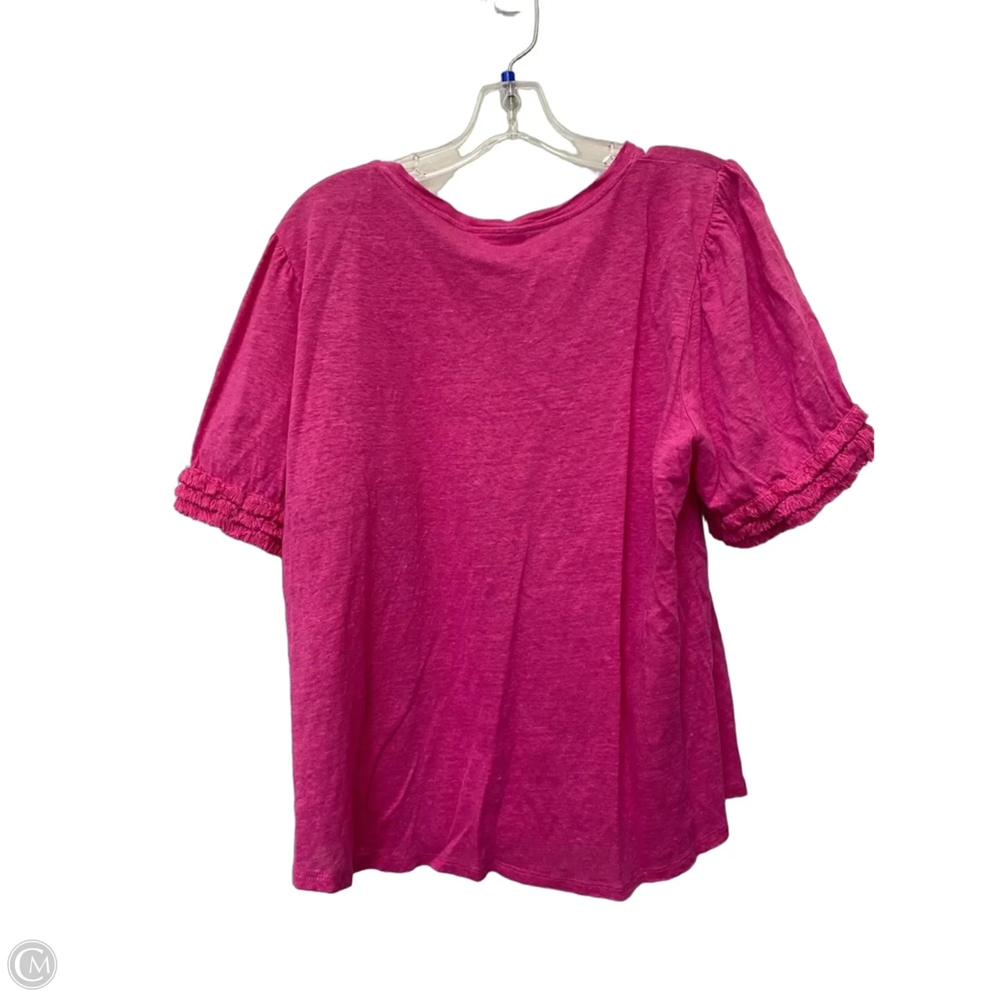 Top Short Sleeve By Chicos In Pink, Size: Xl