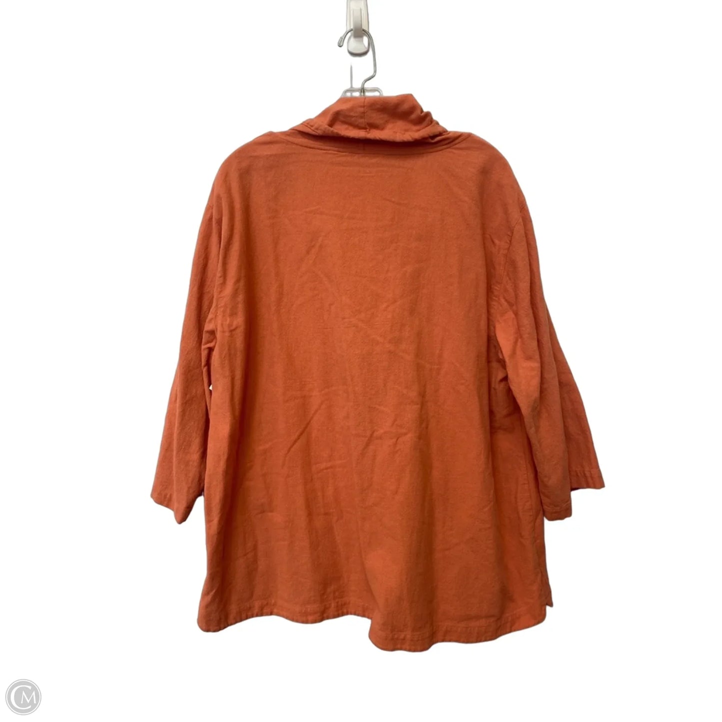Top Long Sleeve By Soft Surroundings In Orange, Size: 1x