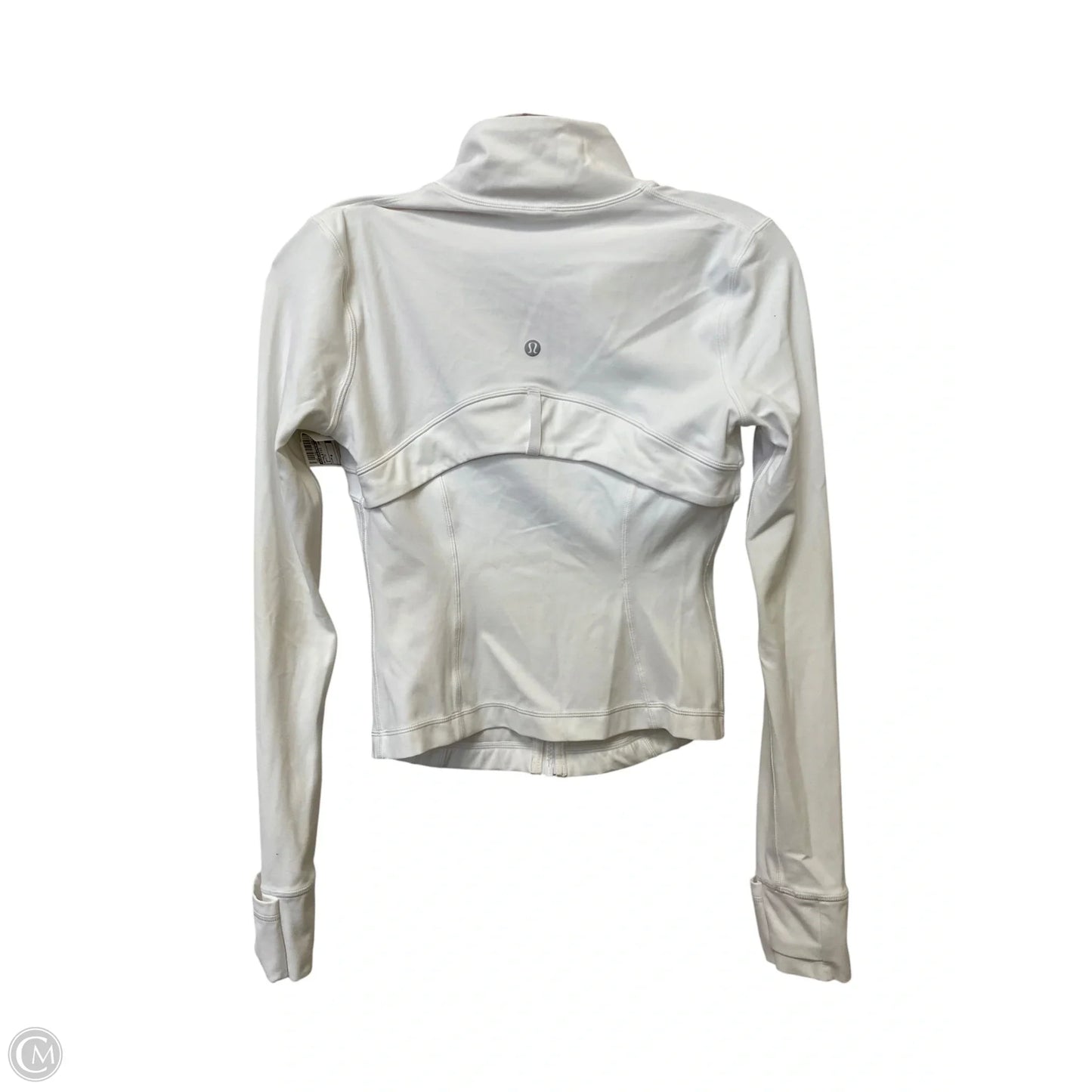 Athletic Jacket By Lululemon In White, Size: 4