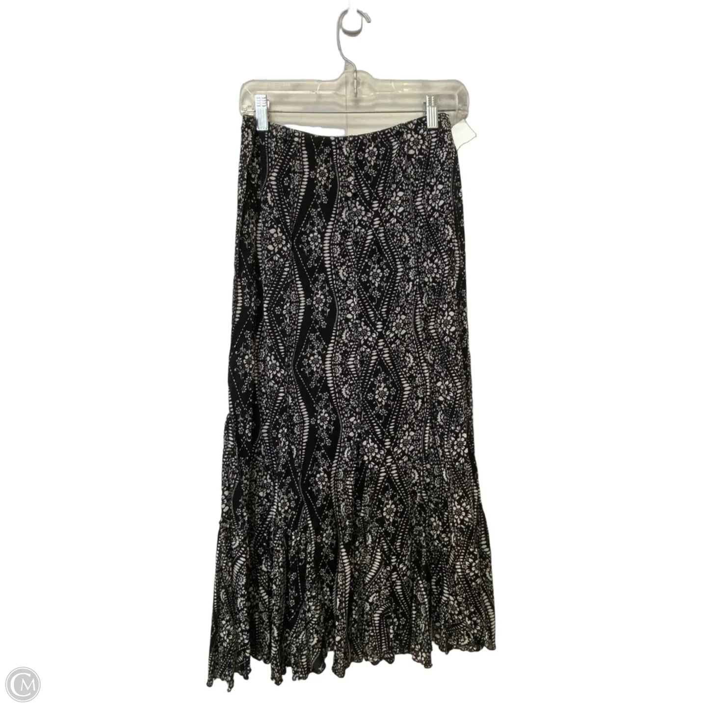 Skirt Maxi By Coldwater Creek In Black & White, Size: Xs