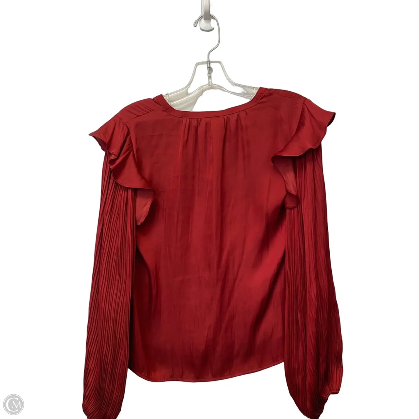 Top Long Sleeve By Dolan Left Coast In Red, Size: Xs