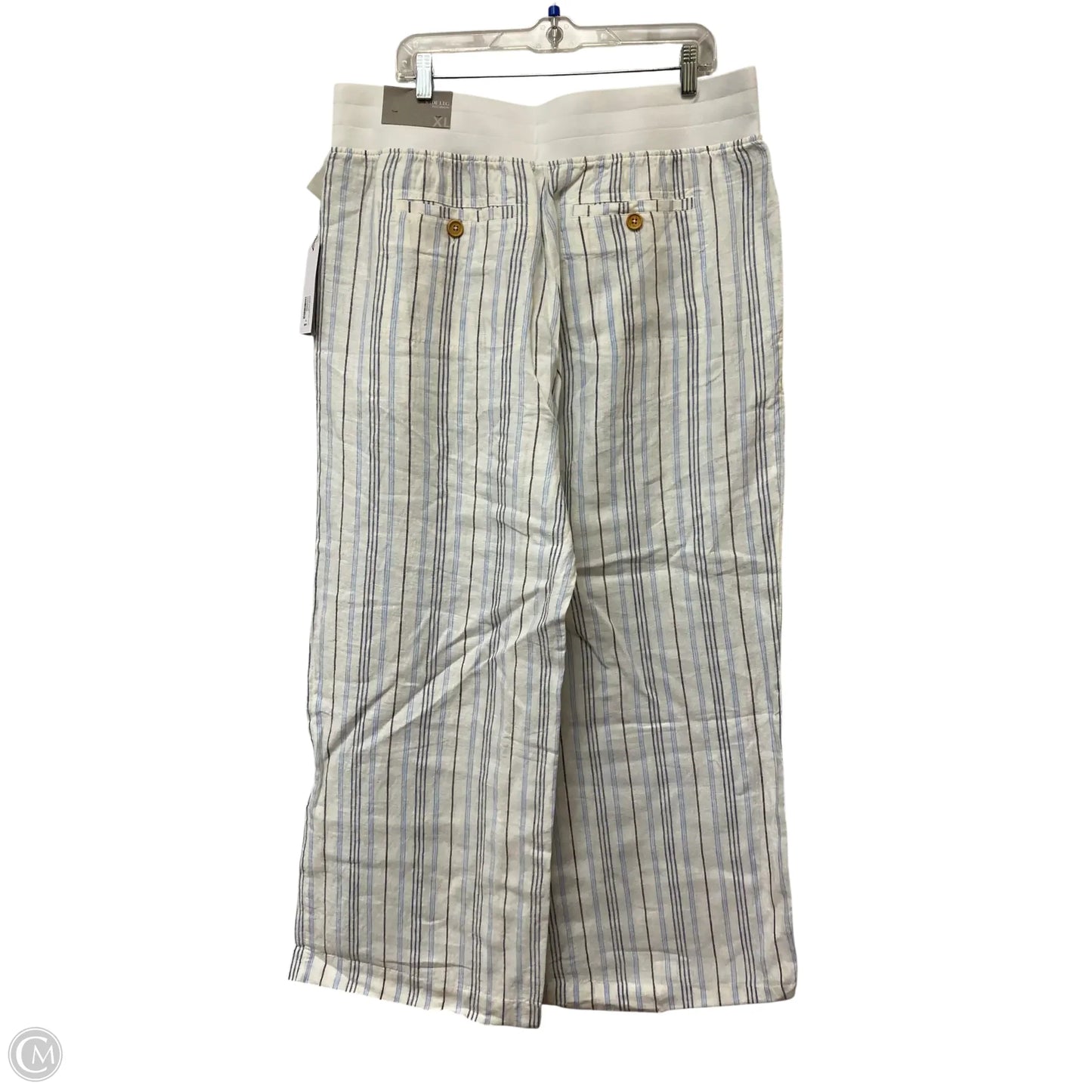 Pants Linen By Soft Surroundings In Striped Pattern, Size: Xl