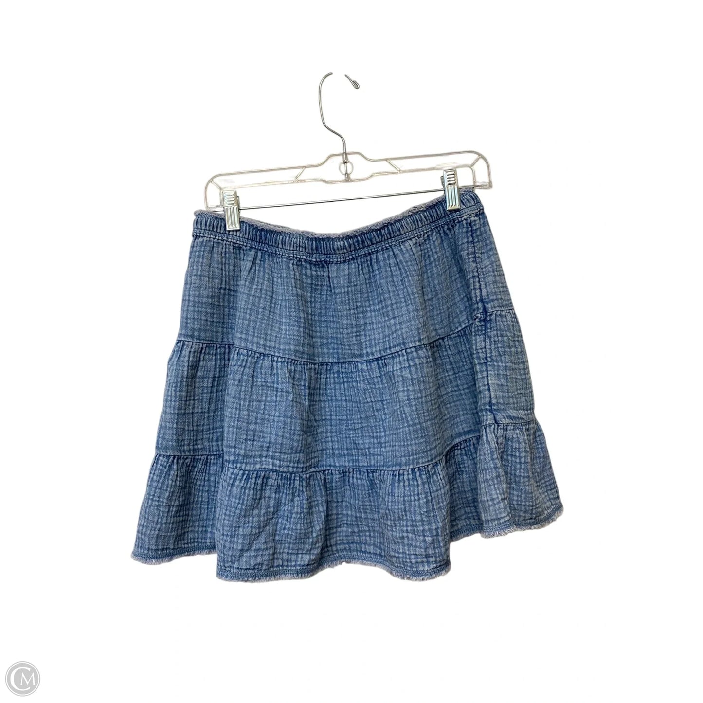 Skirt Mini & Short By Aerie In Blue Denim, Size: M
