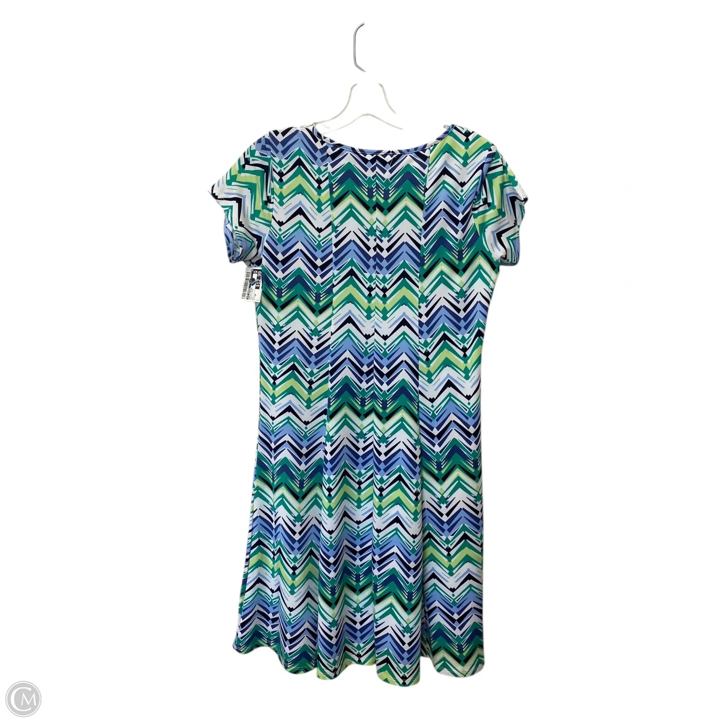 Dress Casual Midi By Kim Rogers In Blue & Green, Size: Sp