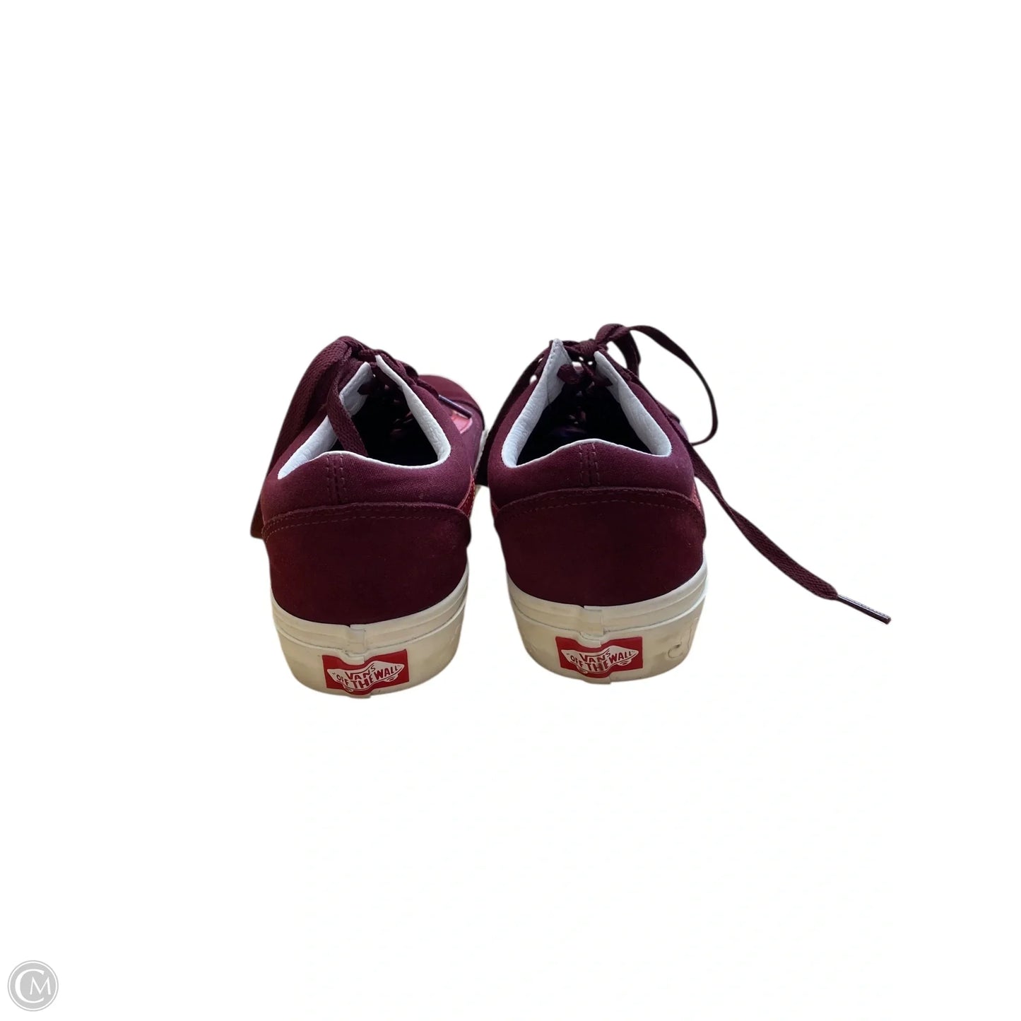 Shoes Flats By Vans In Maroon, Size: 7.5