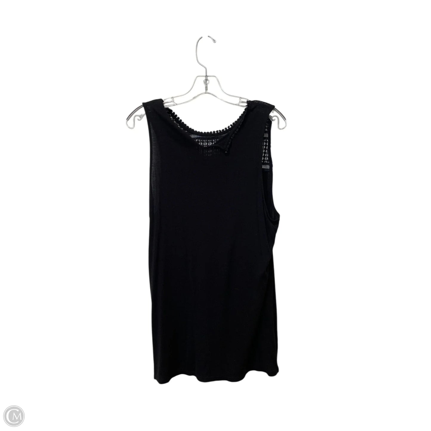Top Sleeveless By H&m In Black, Size: L
