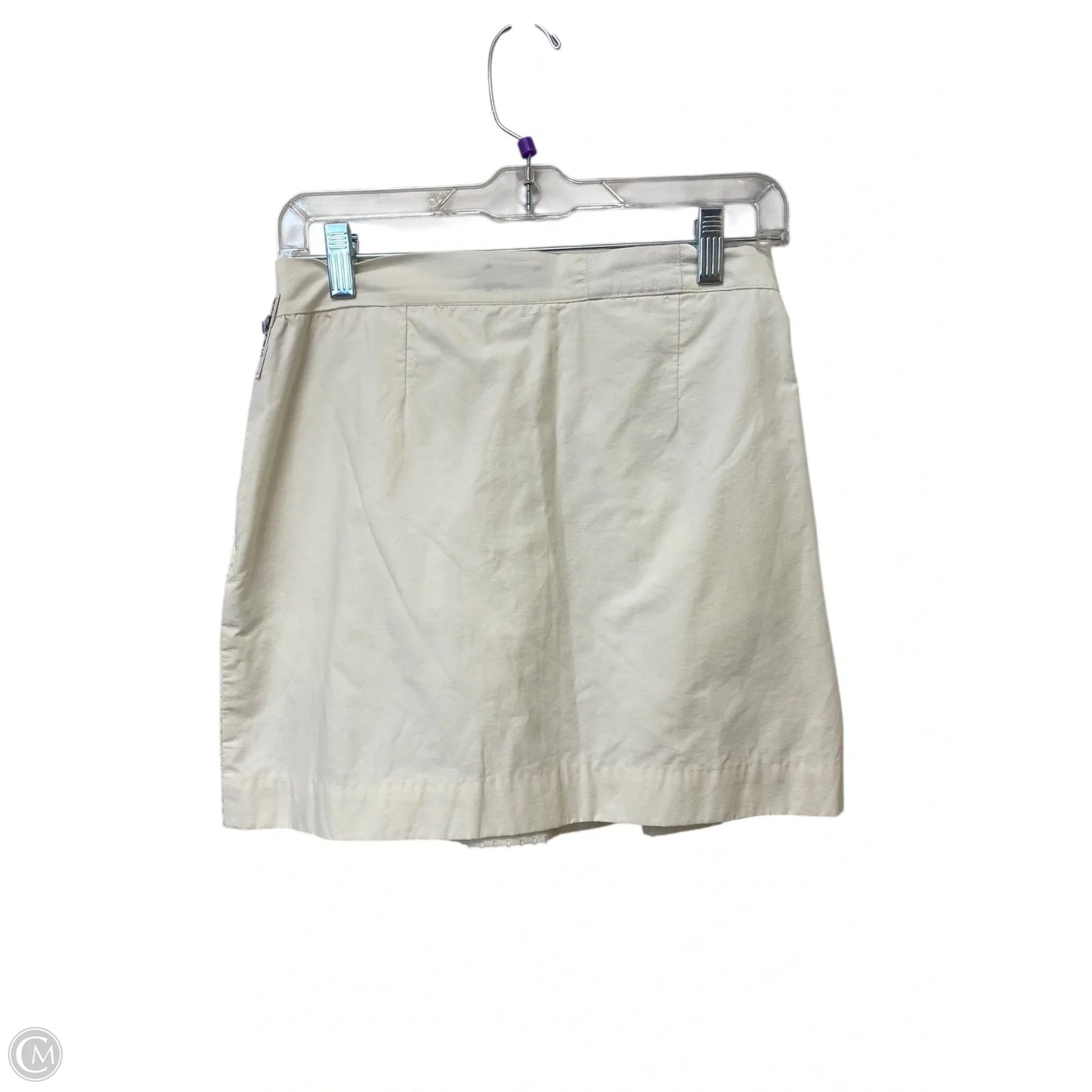 Skirt Designer By Kate Spade In White, Size: 4