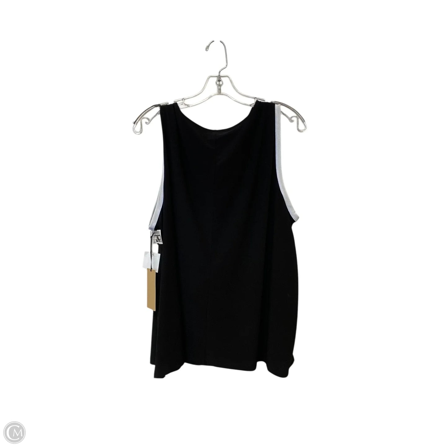 Top Sleeveless Basic By Halogen In Black, Size: 2x