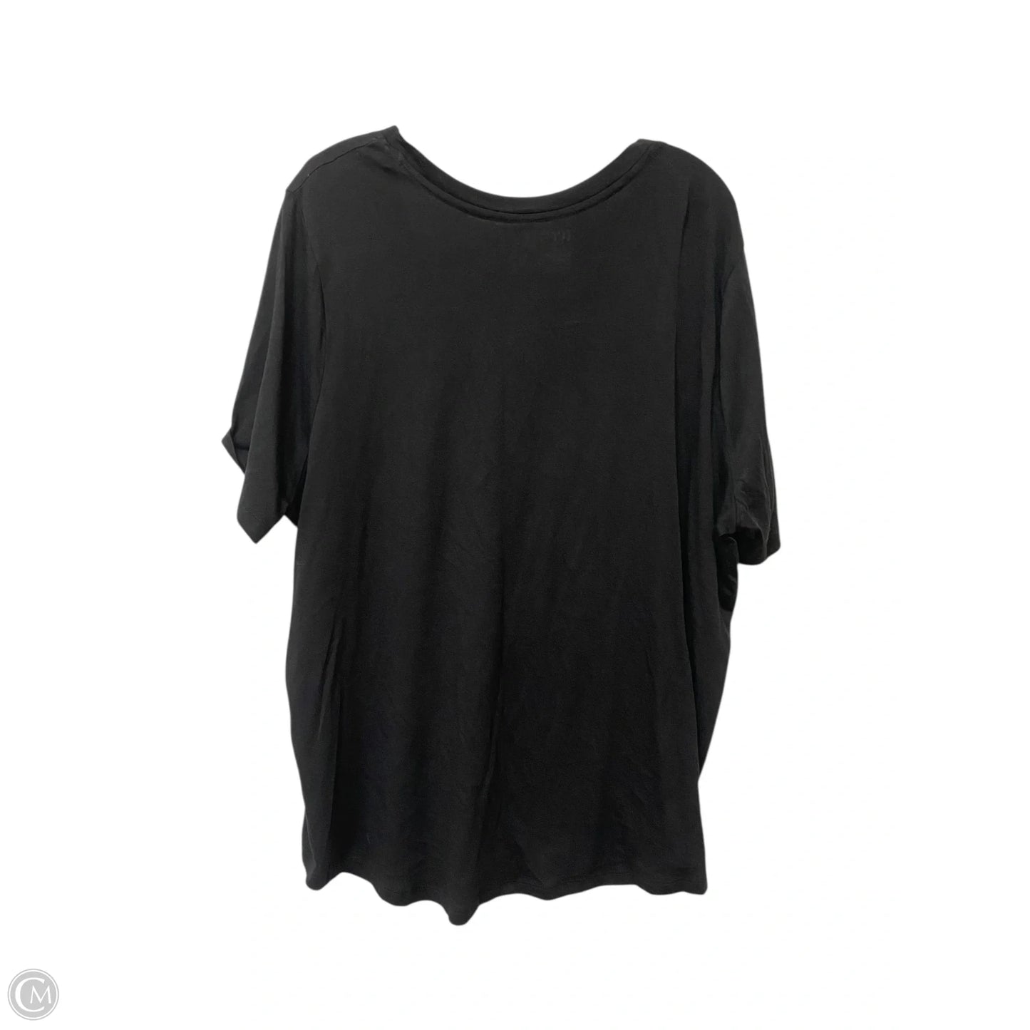 Top Short Sleeve Basic By Terra & Sky In Black, Size: 2x