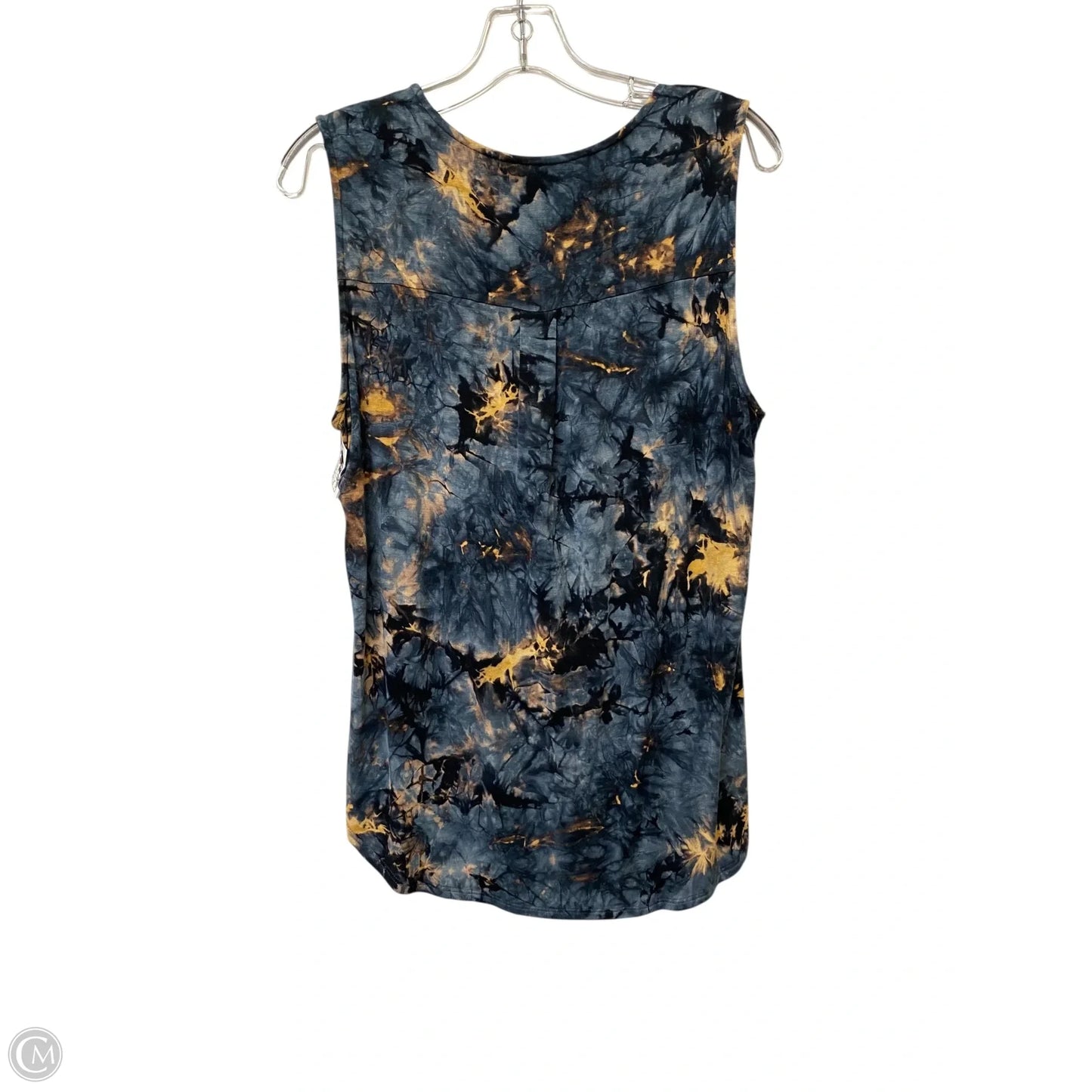 Top Sleeveless Basic By Veronica M In Tie Dye Print, Size: L