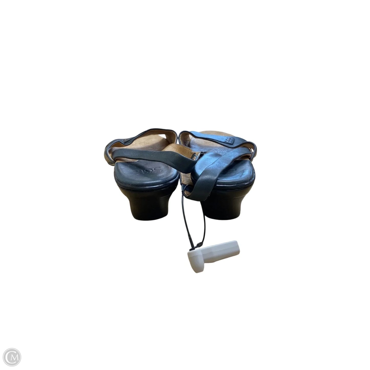 Sandals Heels Block By Sofft In Grey, Size: 10