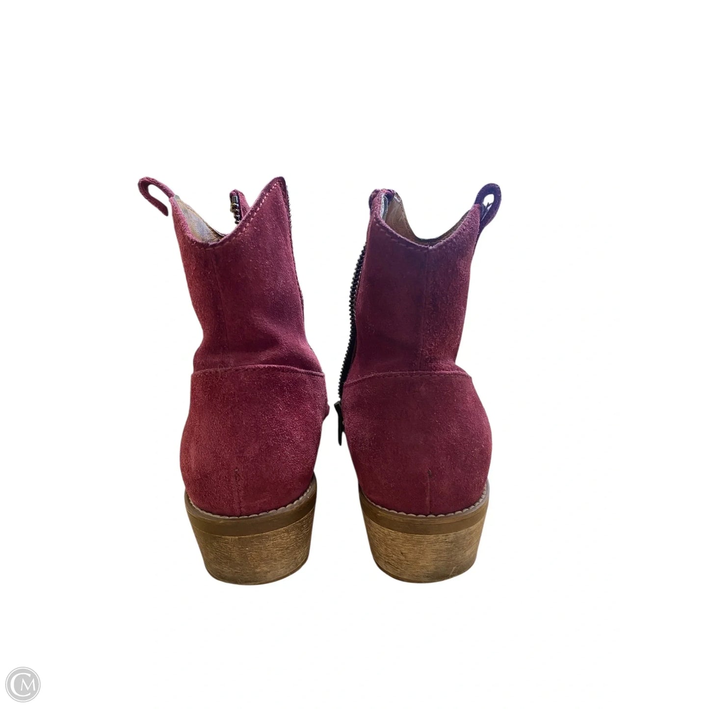 Boots Western By Madewell In Maroon, Size: 7