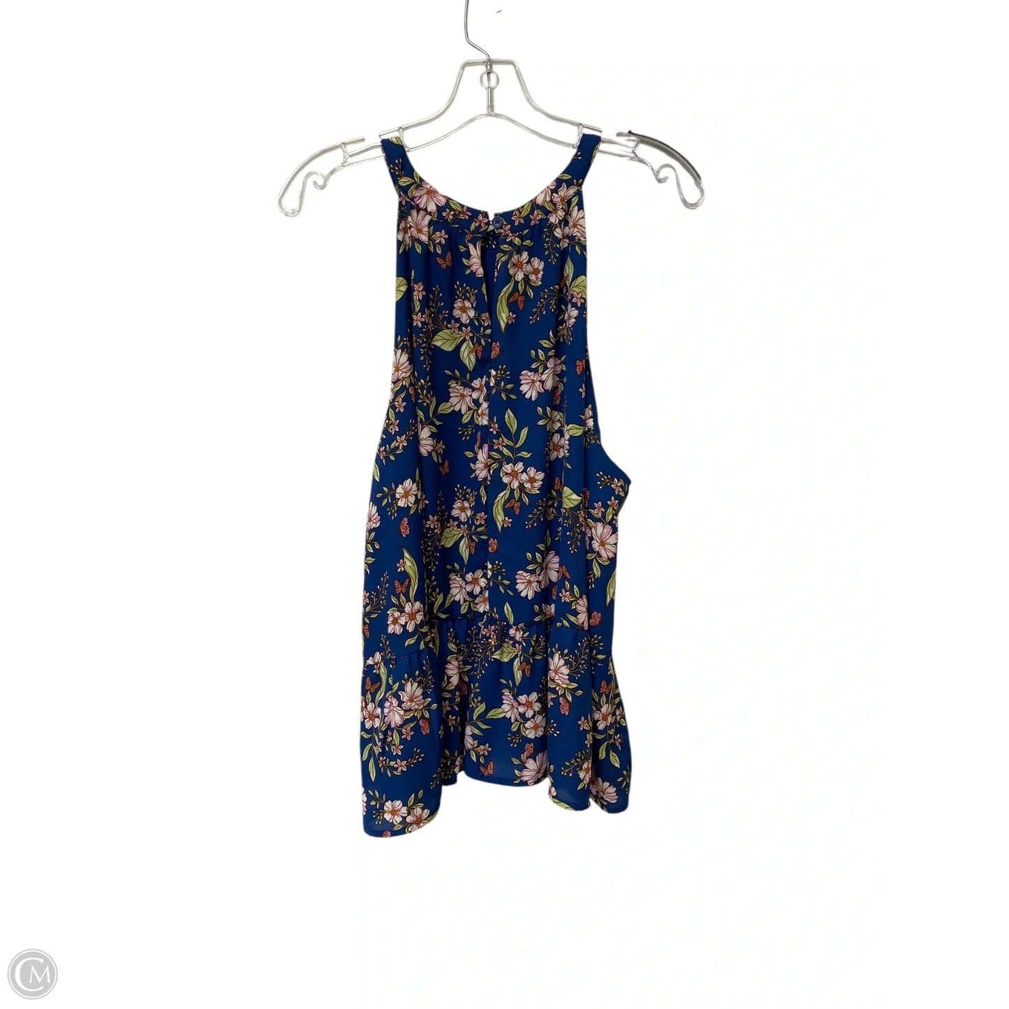 Top Sleeveless By Cmf In Blue, Size: 2x