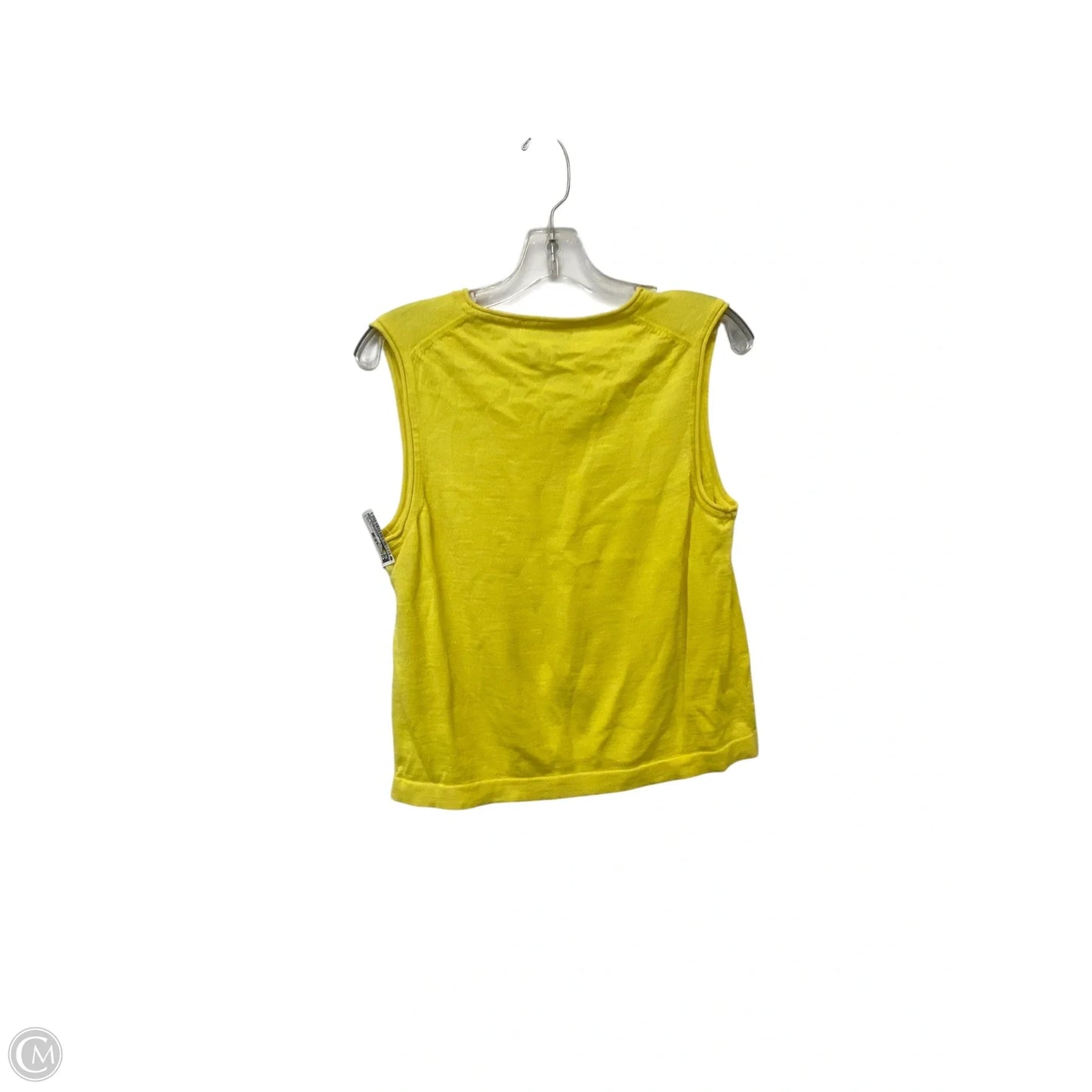 Top Sleeveless By Banana Republic In Yellow, Size: L