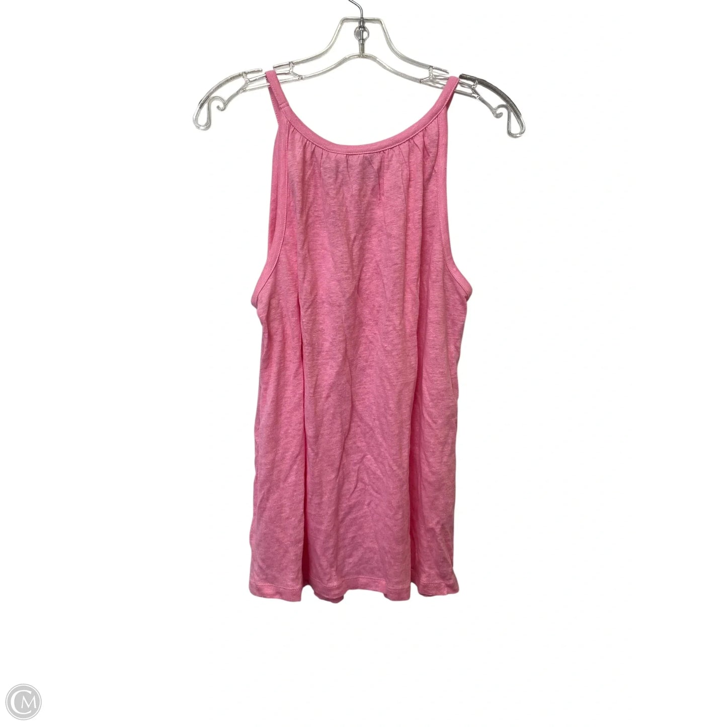 Top Sleeveless Designer By Halston In Pink, Size: L