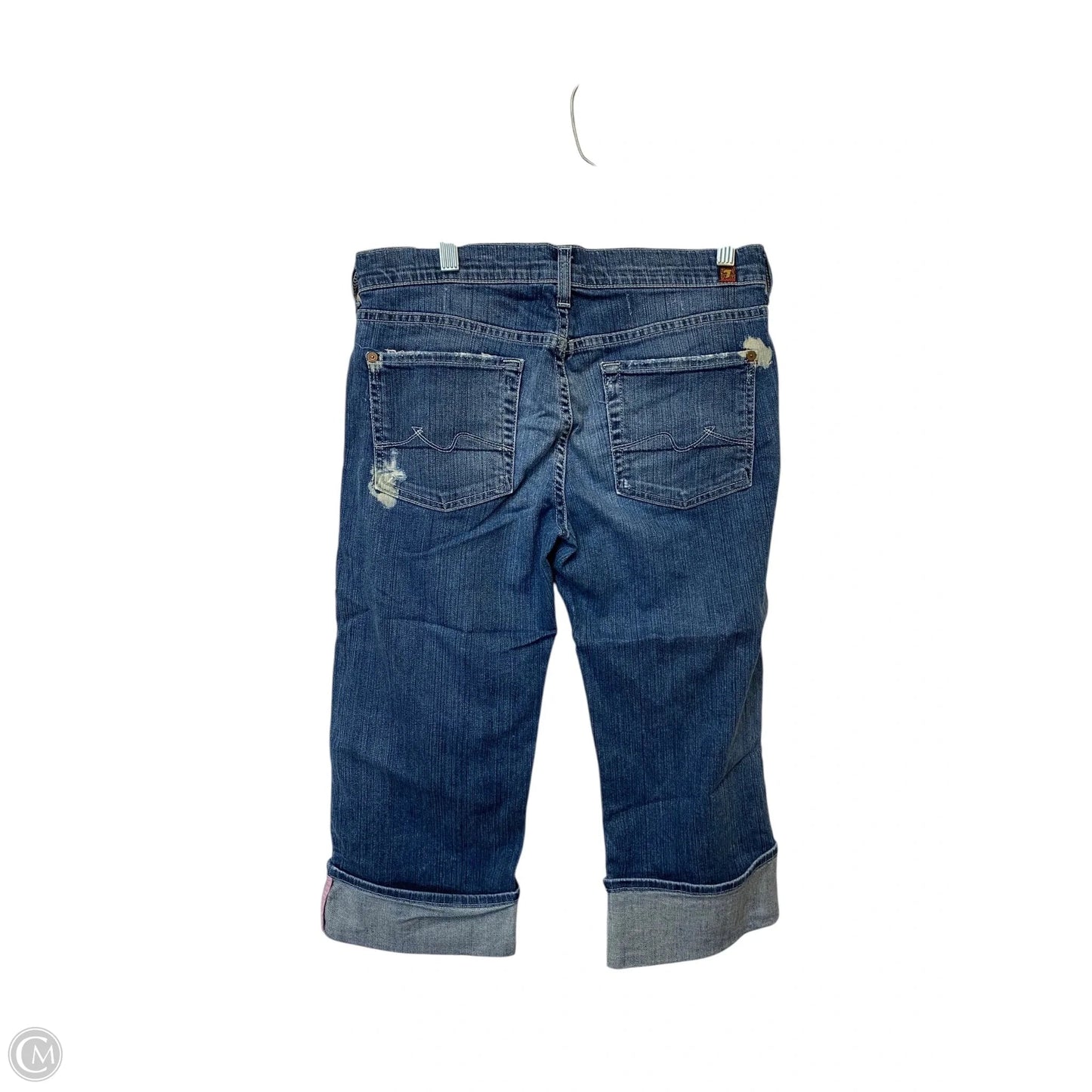 Capris By 7 For All Mankind In Blue Denim, Size: 6