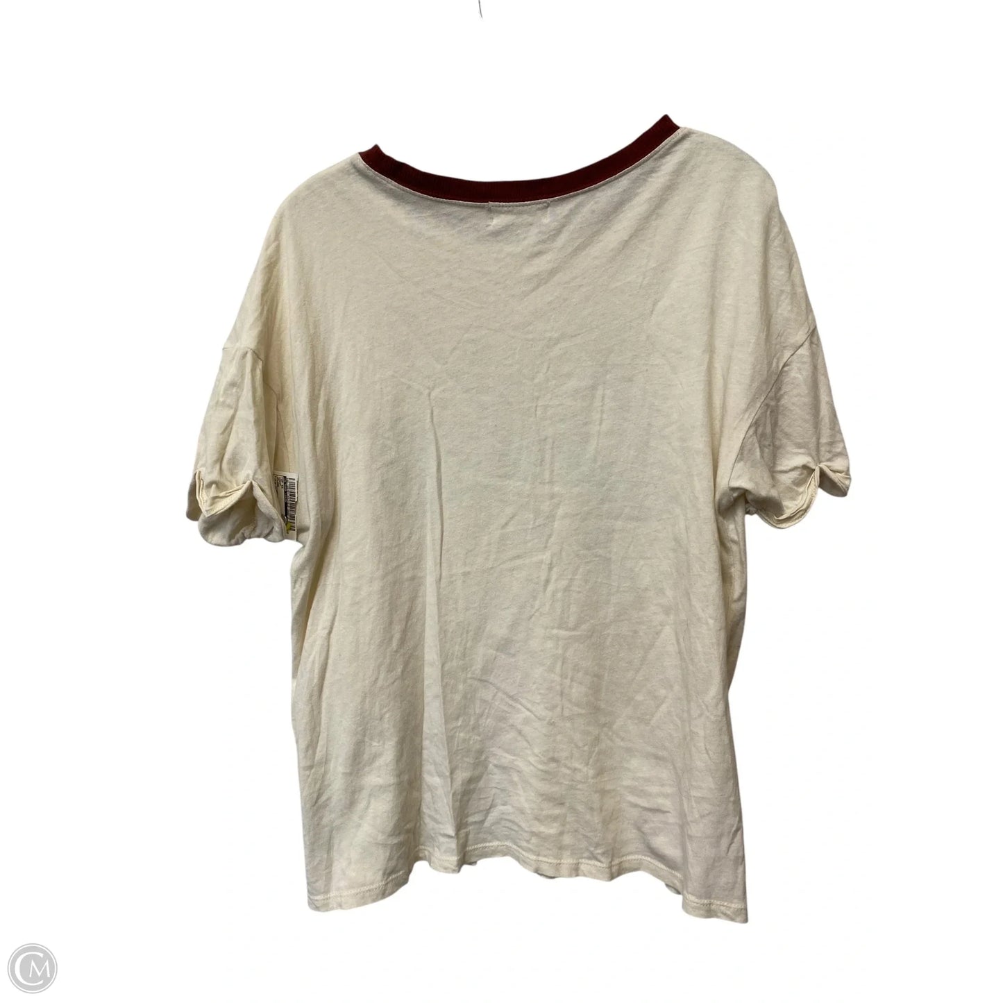 Top Short Sleeve By Altard State In Cream, Size: M