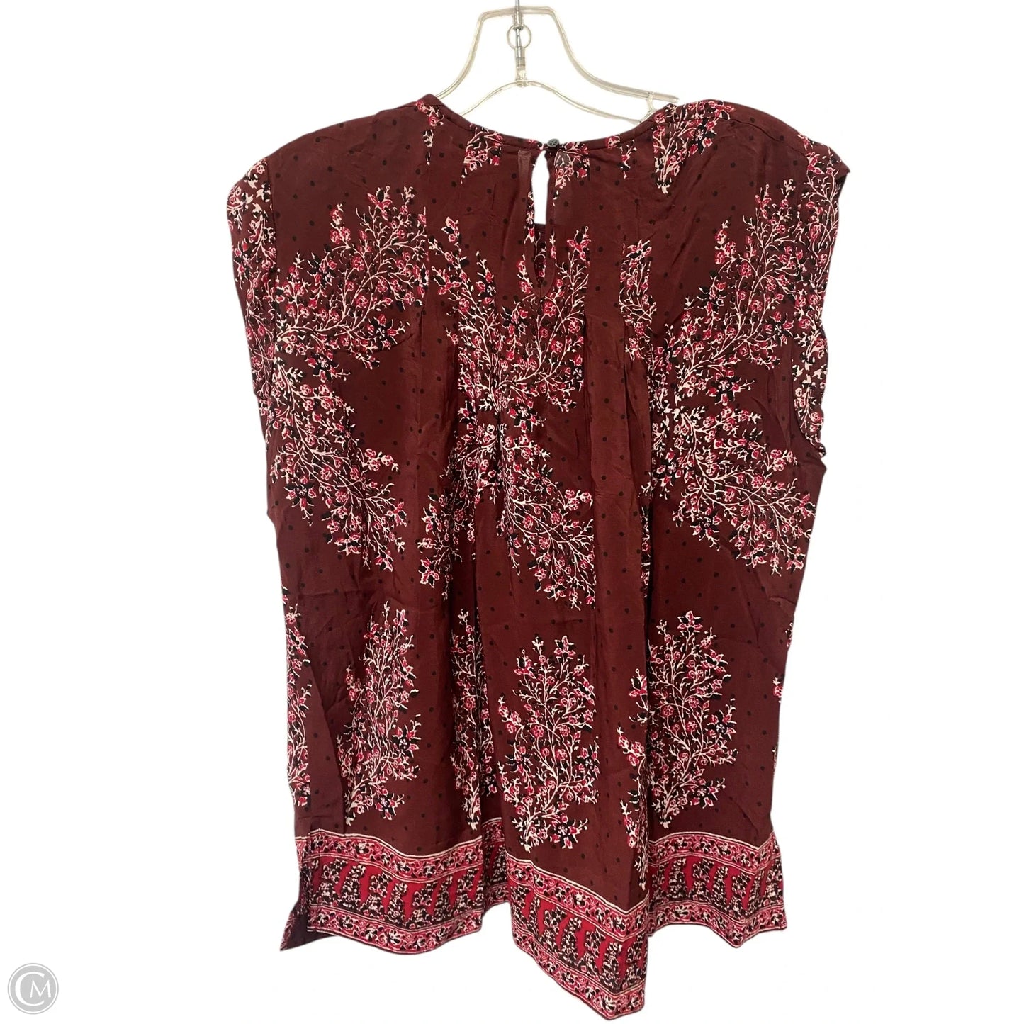Top Sleeveless By Madewell In Maroon, Size: S