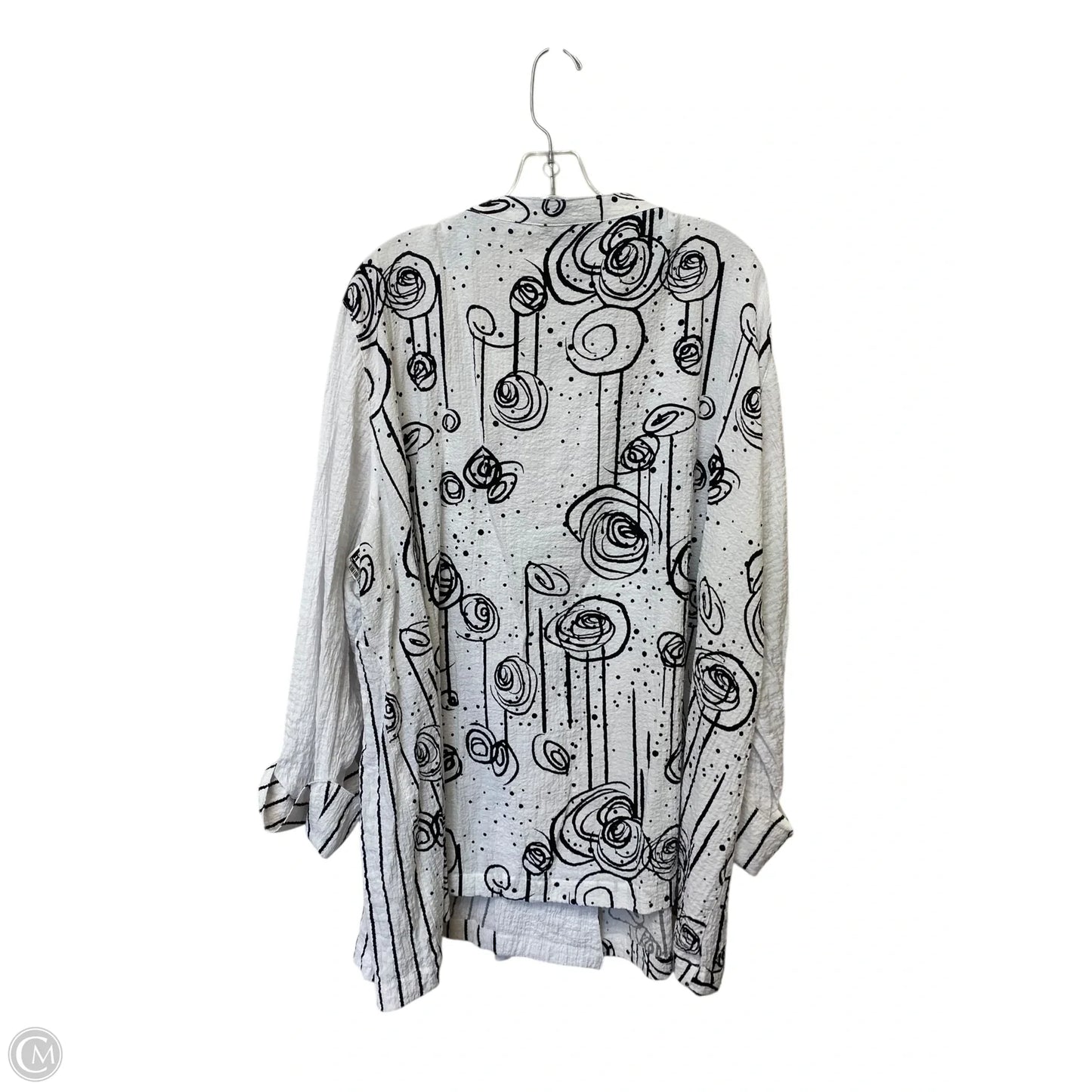 Top Long Sleeve By Ali Miles In White, Size: 3x