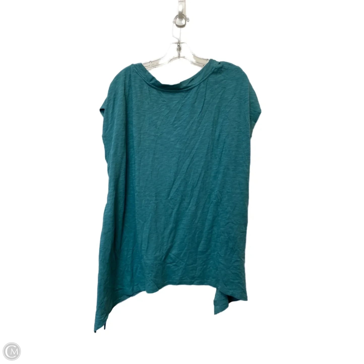 Top Short Sleeve Basic By Cmf In Blue, Size: 1x