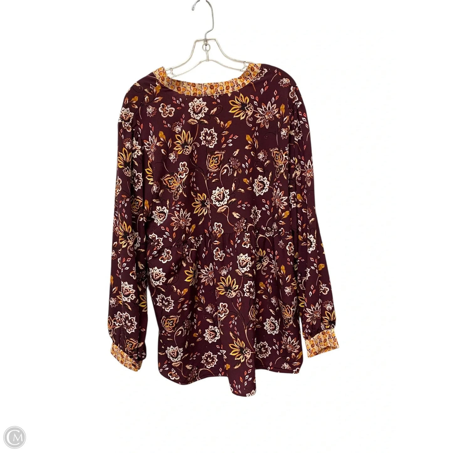 Top Long Sleeve By Dip In Beige, Size: Xl