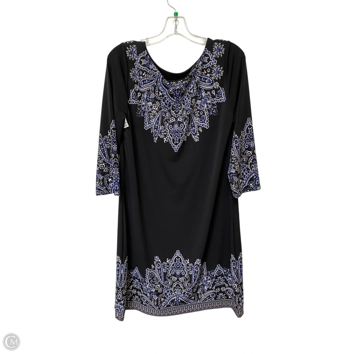 Dress Casual Midi By White House Black Market In Black, Size: L
