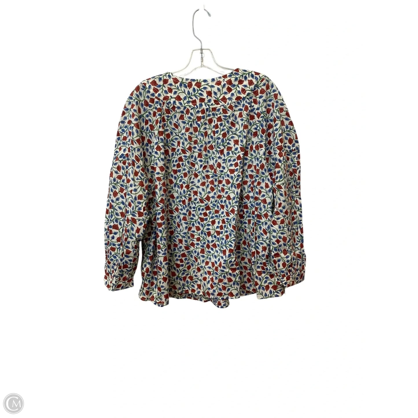 Top Long Sleeve By J. Crew In Floral Print, Size: 3x
