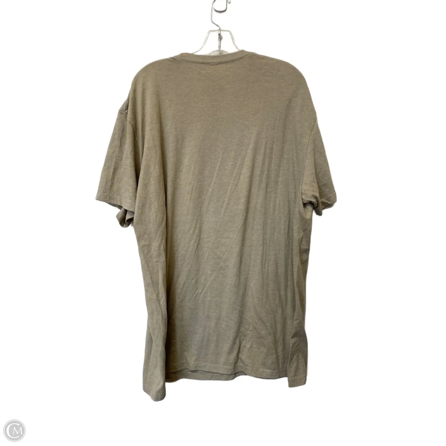 Top Short Sleeve By Cme In Tan, Size: Xxl