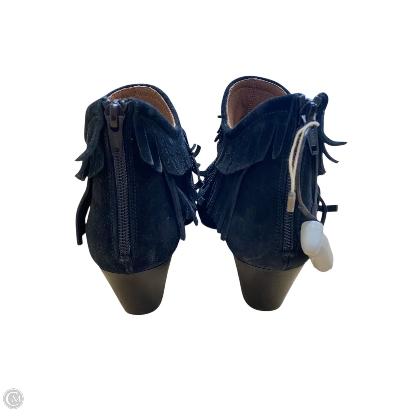 Boots Ankle Heels By Clothes Mentor In Black, Size: 9