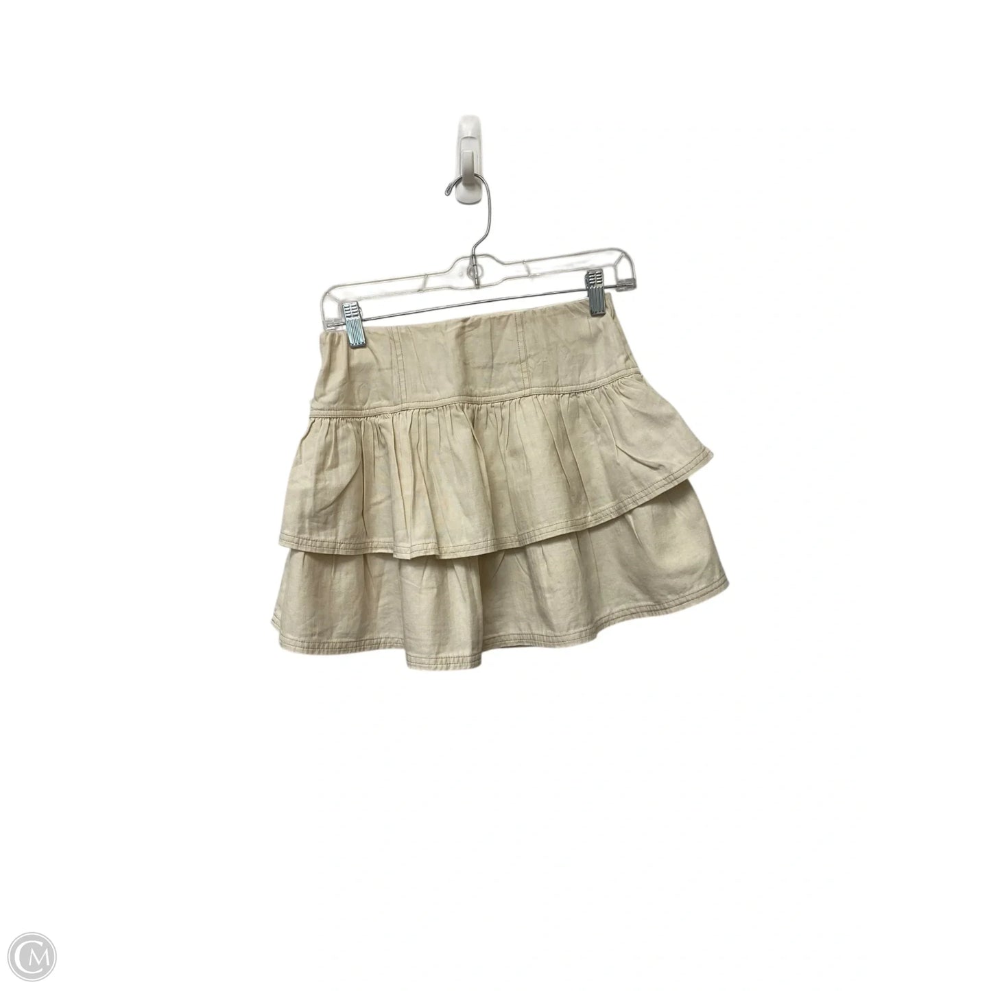Skirt Mini & Short By American Eagle In Cream, Size: Xs