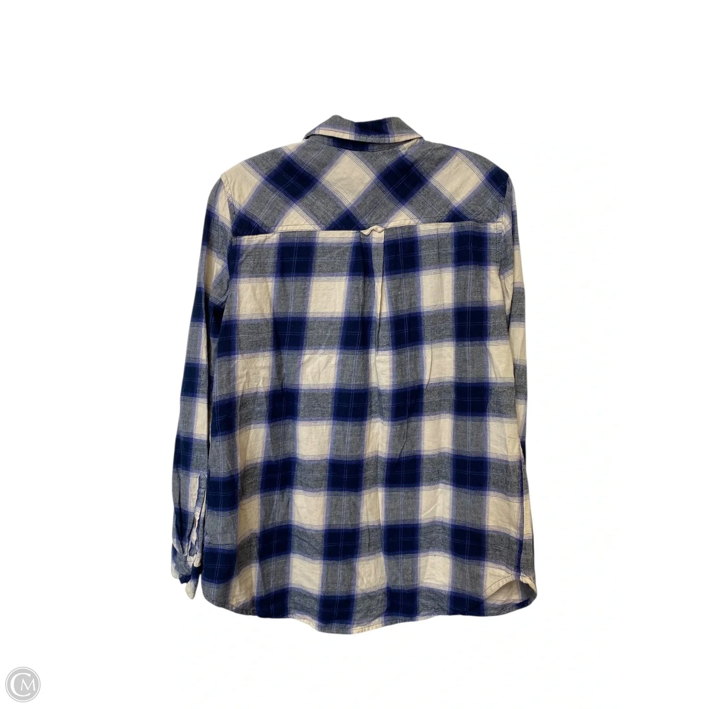 Top Long Sleeve By Sonoma In Plaid Pattern, Size: M
