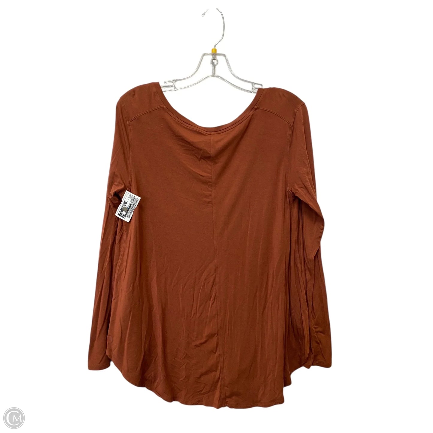 Athletic Top Long Sleeve Crewneck By Lululemon In Brown, Size: 6