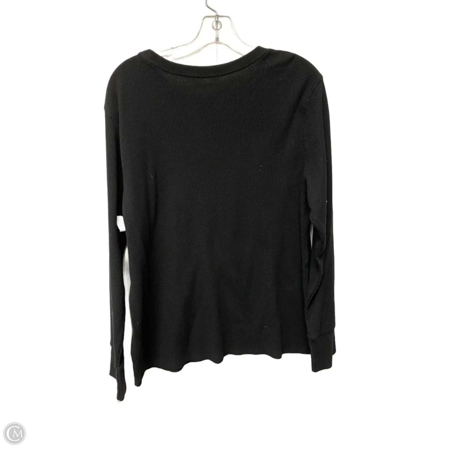 Top Long Sleeve Basic By Time And Tru In Black, Size: 3x