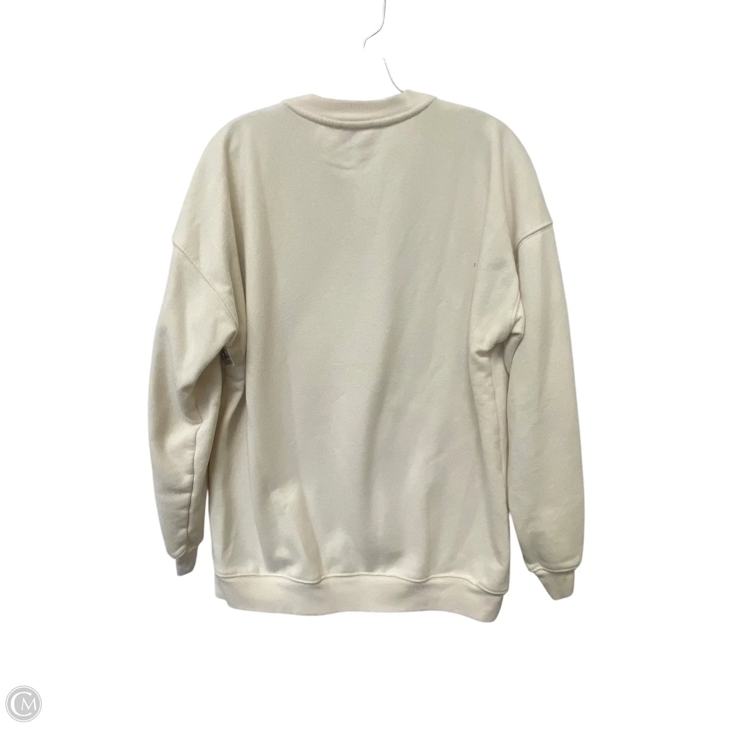 Sweatshirt Crewneck By Pink Lily In Cream, Size: S