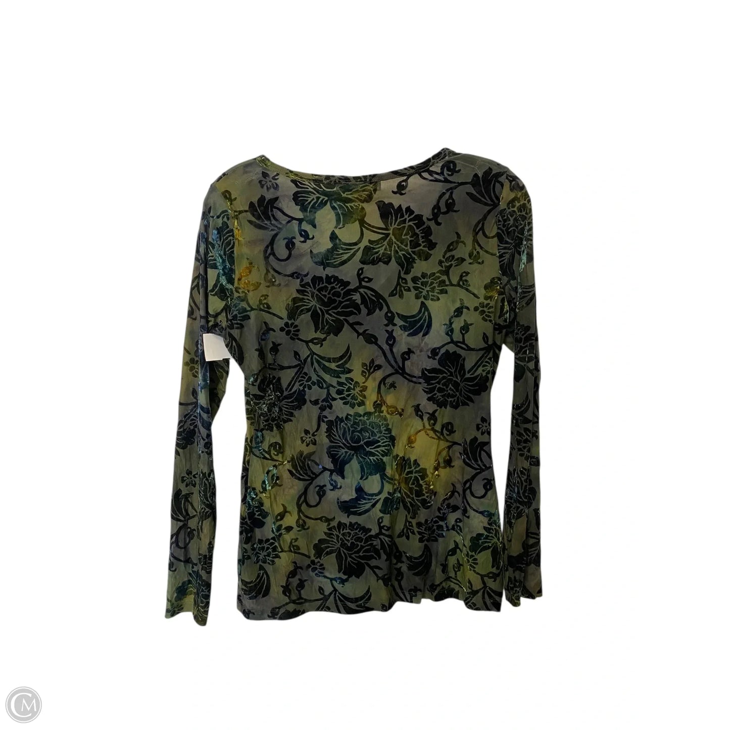 Top Long Sleeve Basic By Karen Kane In Green, Size: M