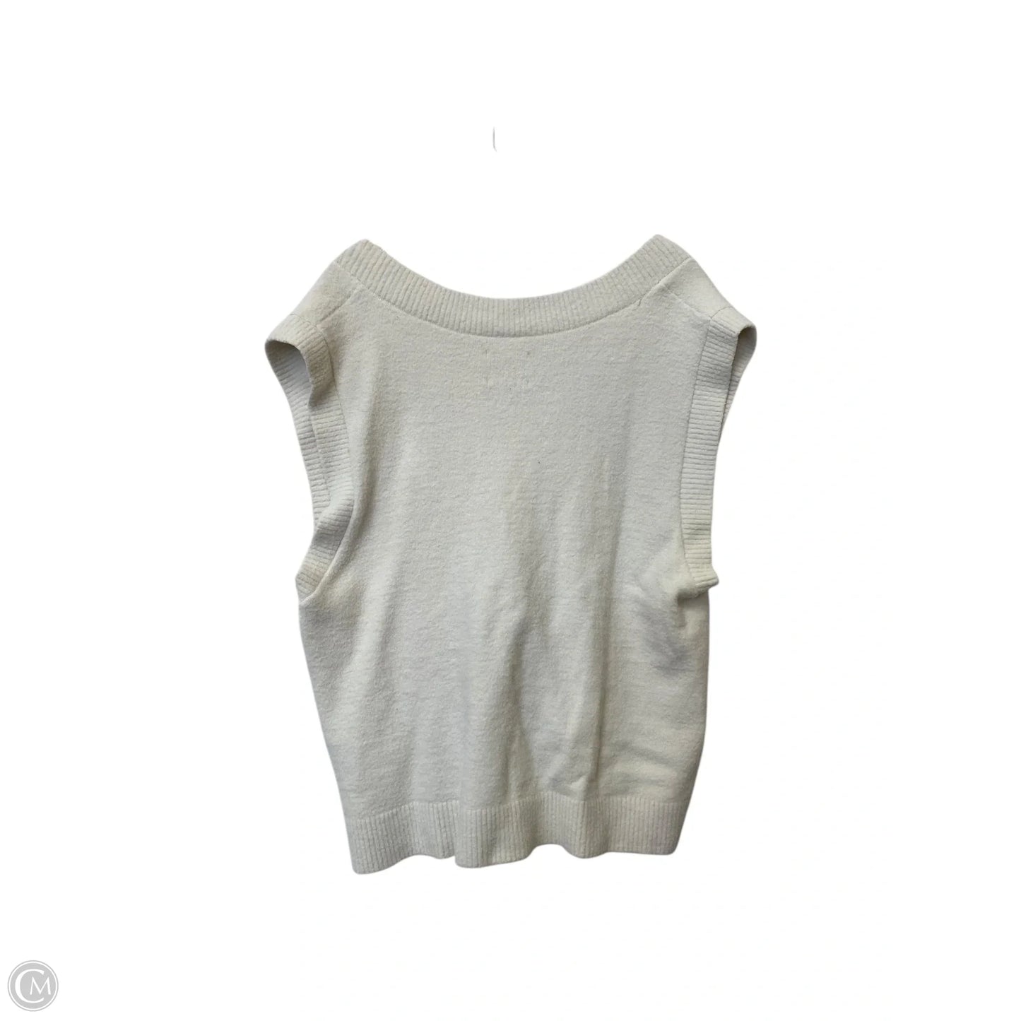 Vest Sweater By Abercrombie And Fitch In Cream, Size: Xxl