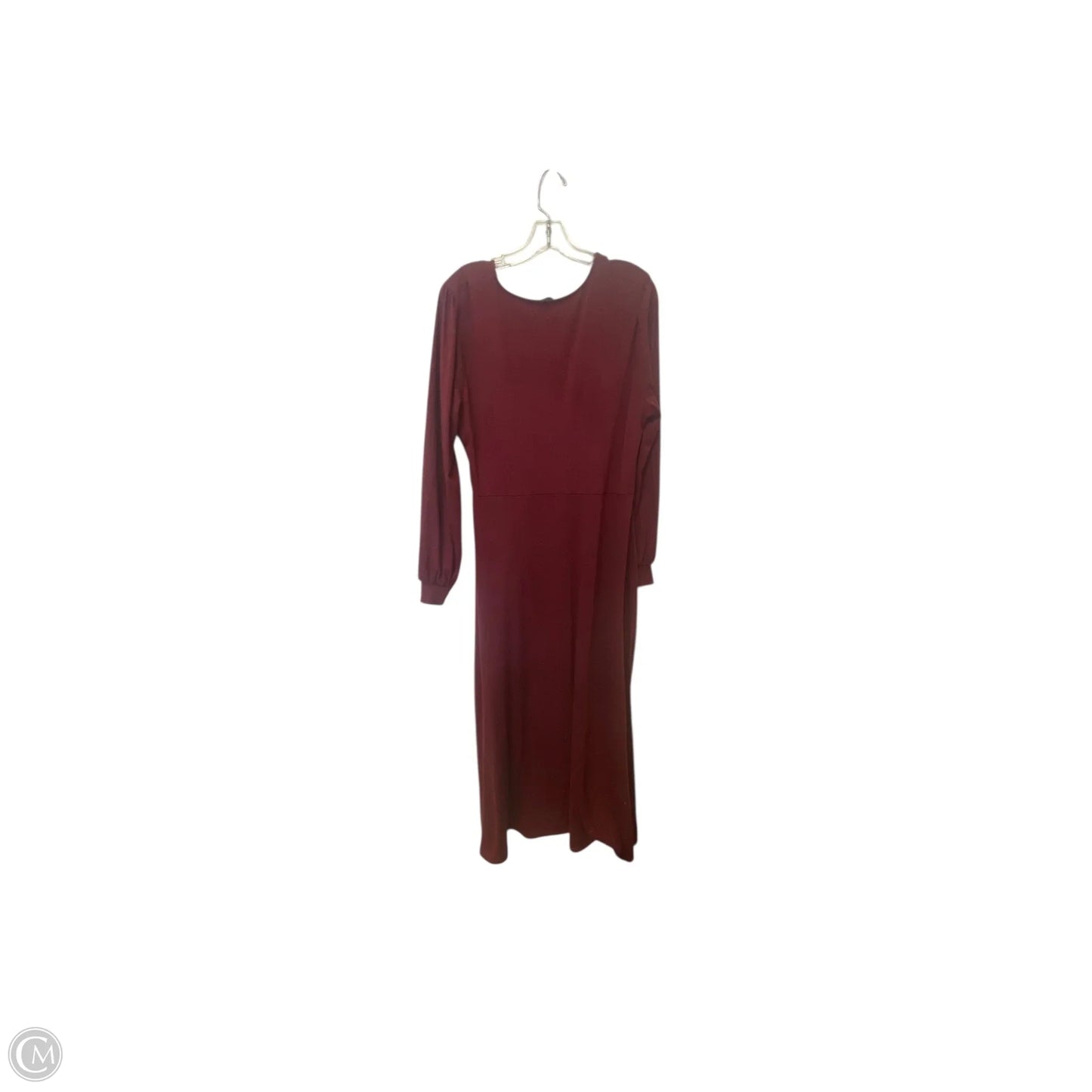 Dress Casual Maxi By Cmf In Maroon, Size: Xl