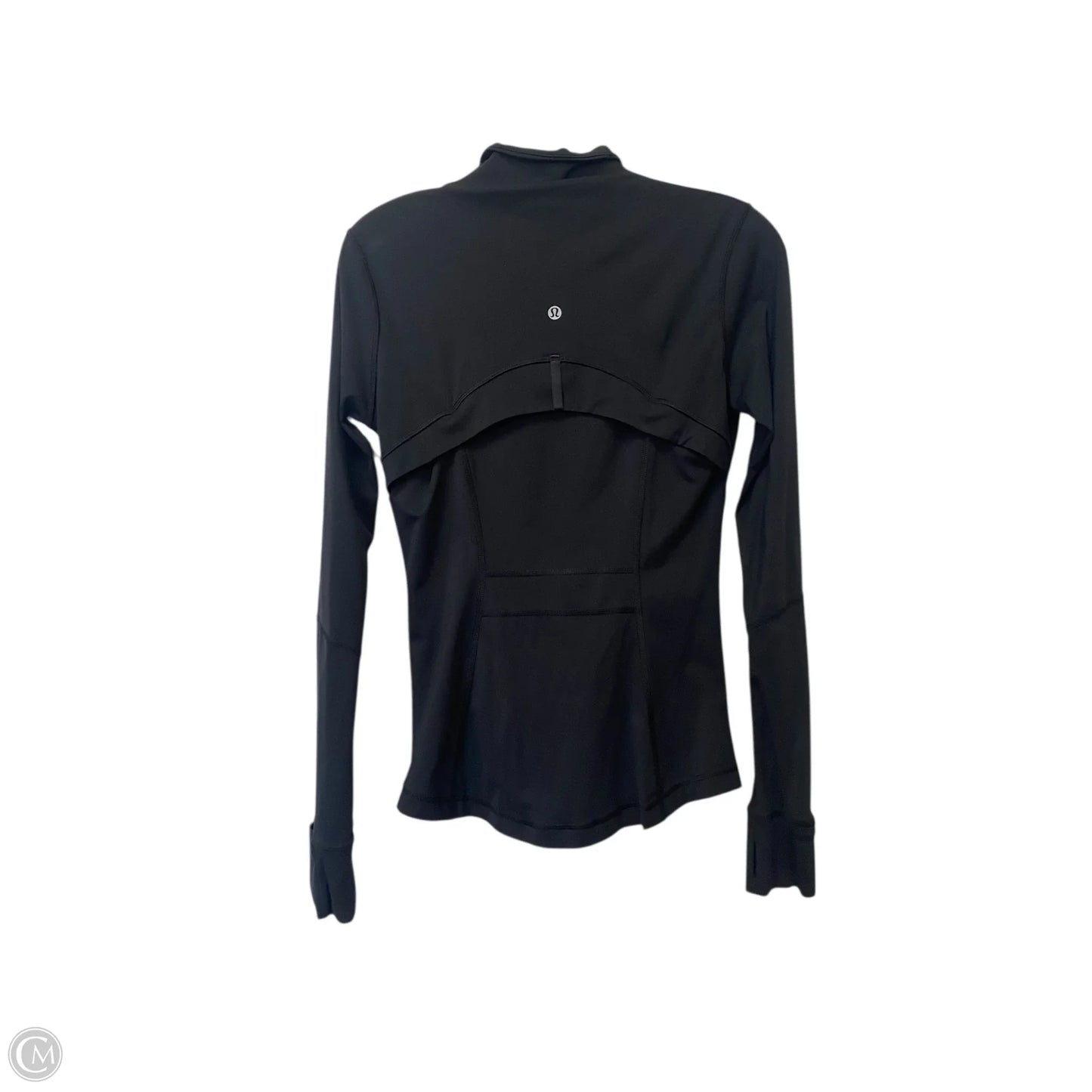 Athletic Jacket By Lululemon In Black, Size: 6