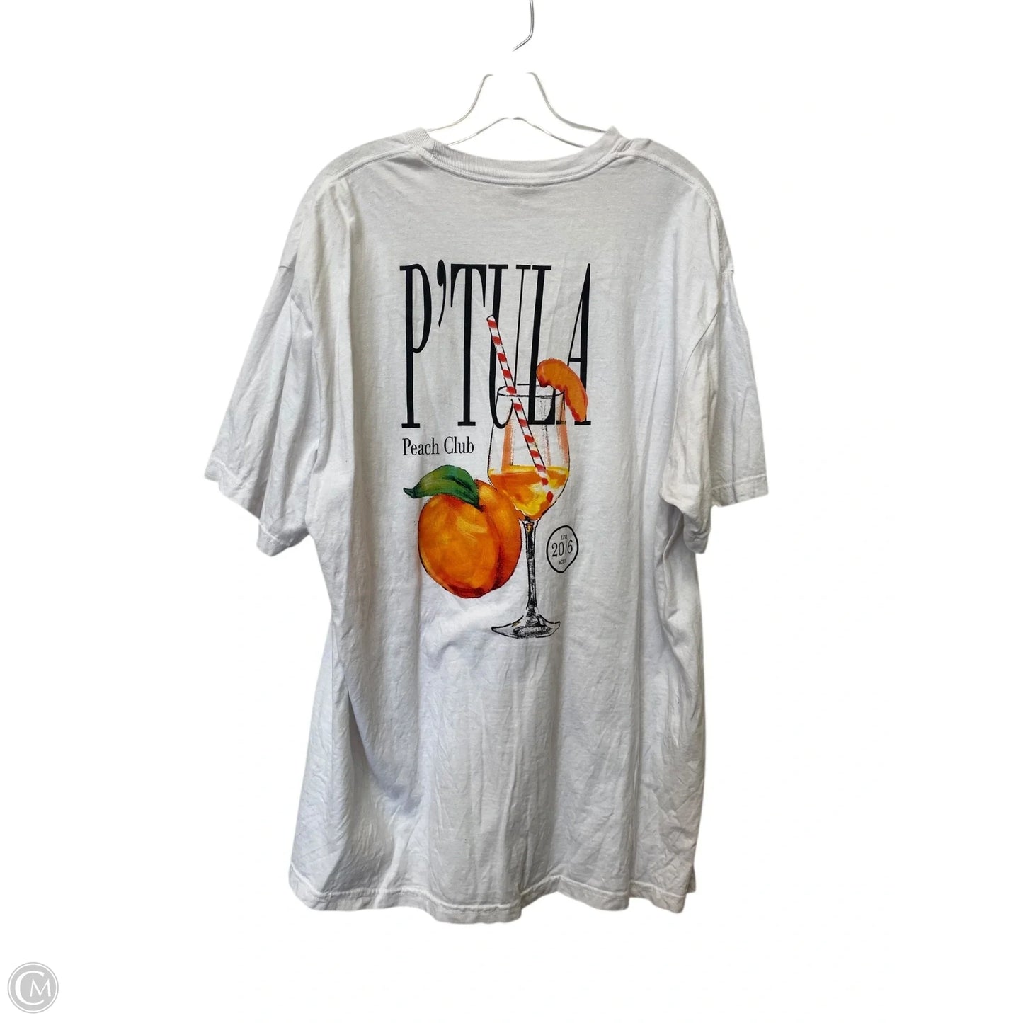 Top Long Sleeve By Comfort Colors In White, Size: Xl