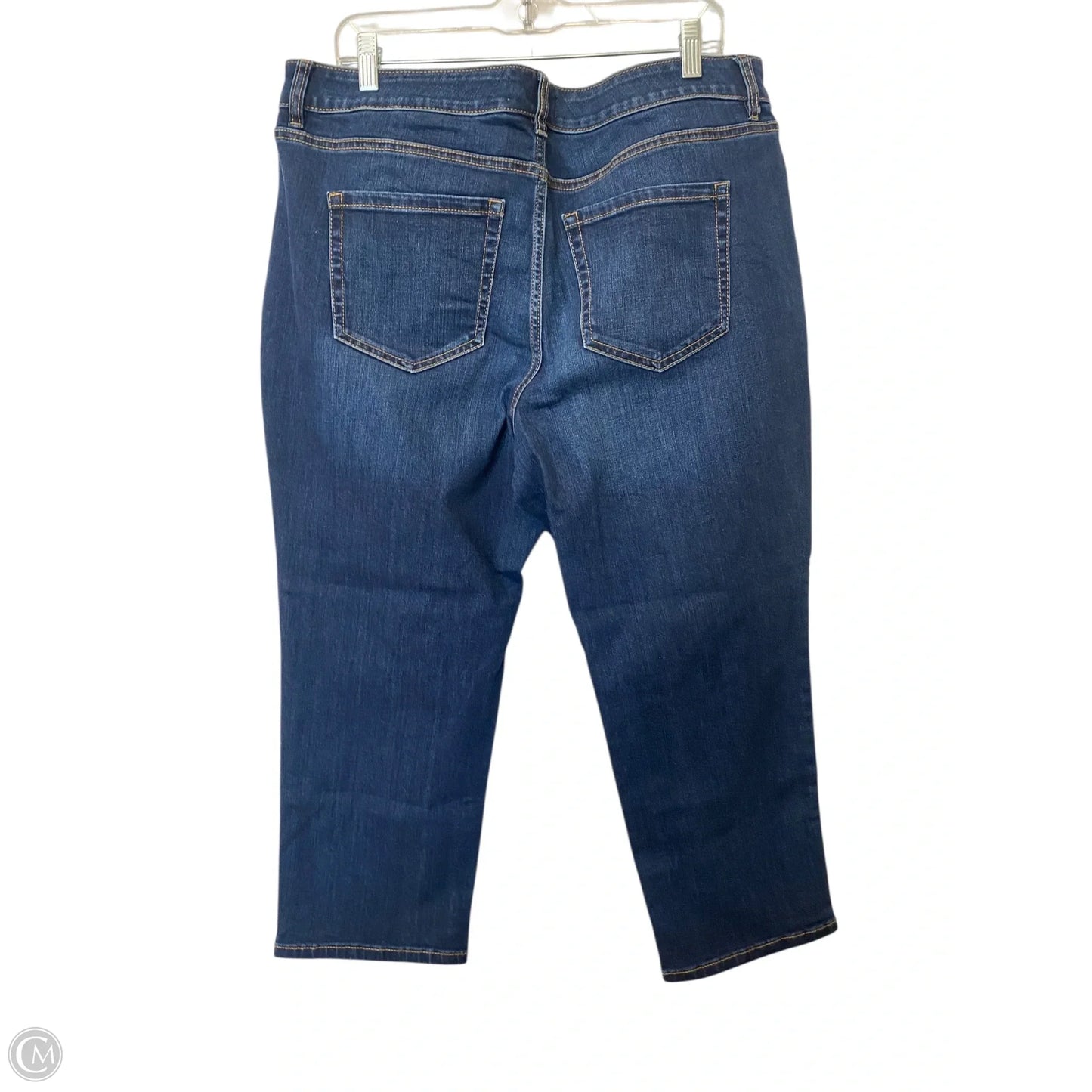 Jeans Cropped By Lane Bryant In Blue Denim, Size: 16